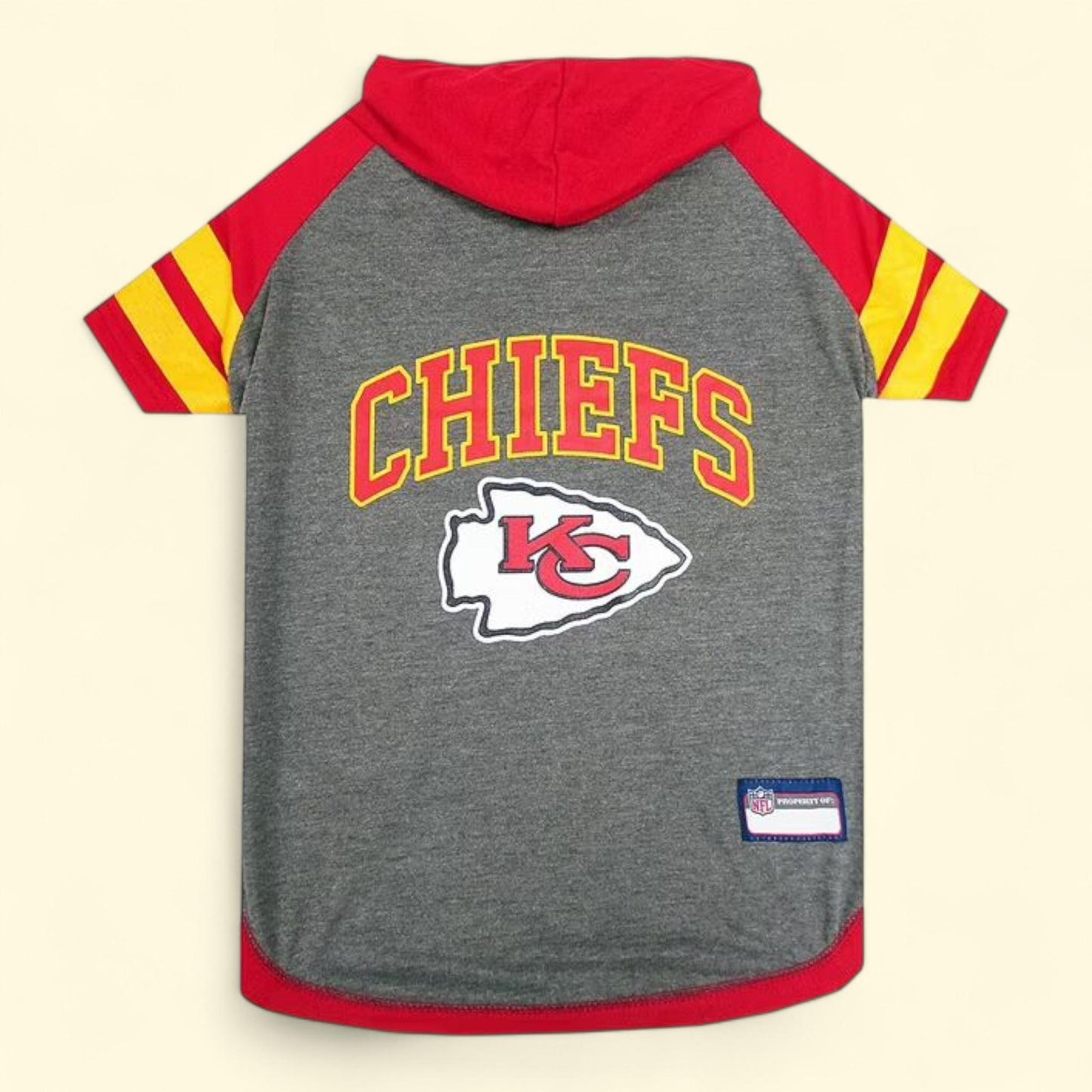 Pets First NFL Kansas City Chiefs Hoodie Tee Shirt, Small