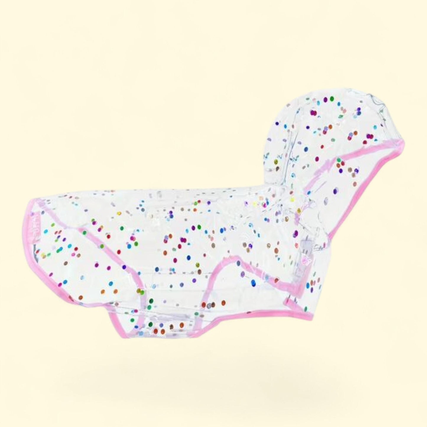 Packed Party Raincoat for Dogs, Confetti, S — authentic US product shipped worldwide by Treatspree