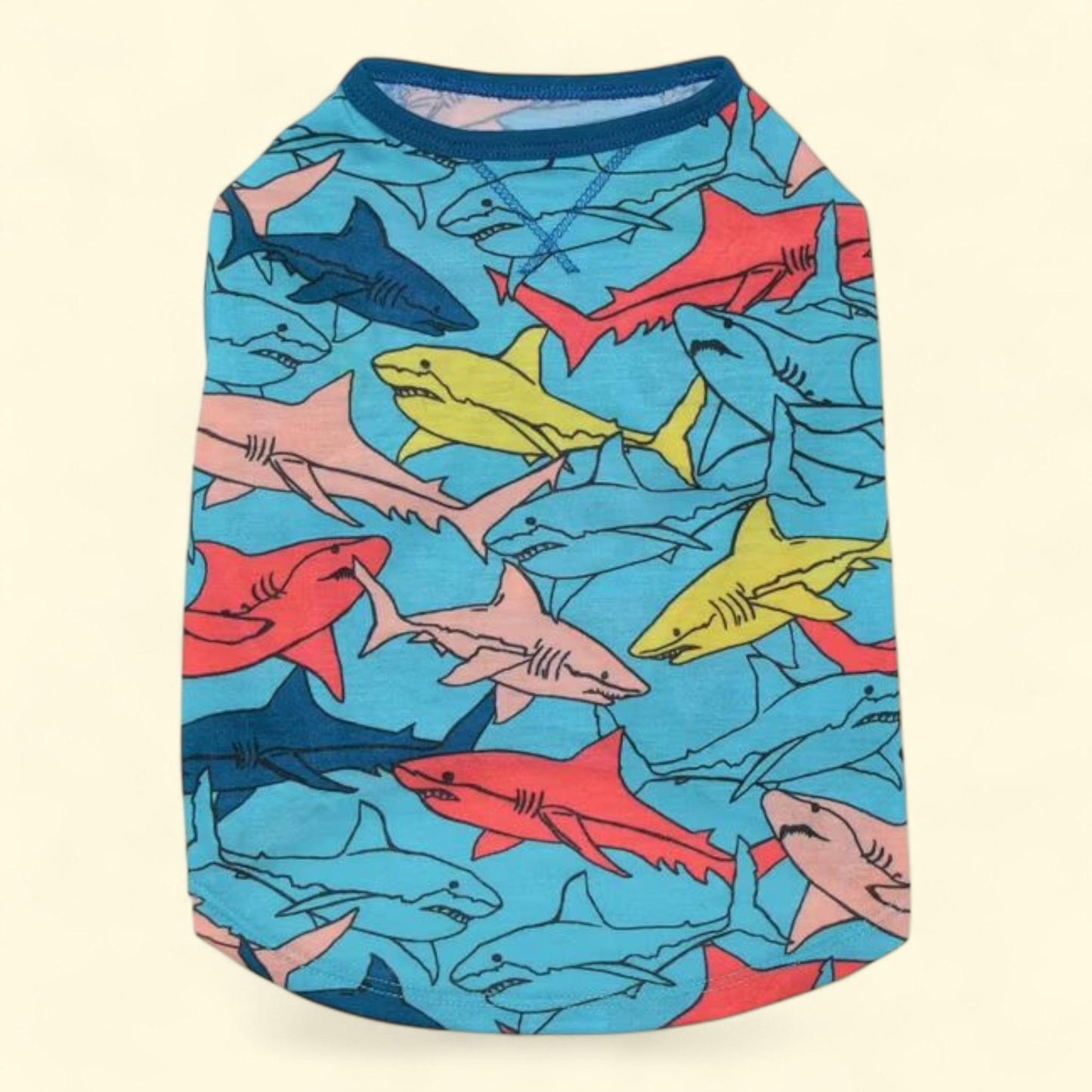 Vibrant Life Sharks Dog T-Shirt, Blue, XXS — authentic US product shipped worldwide by Treatspree
