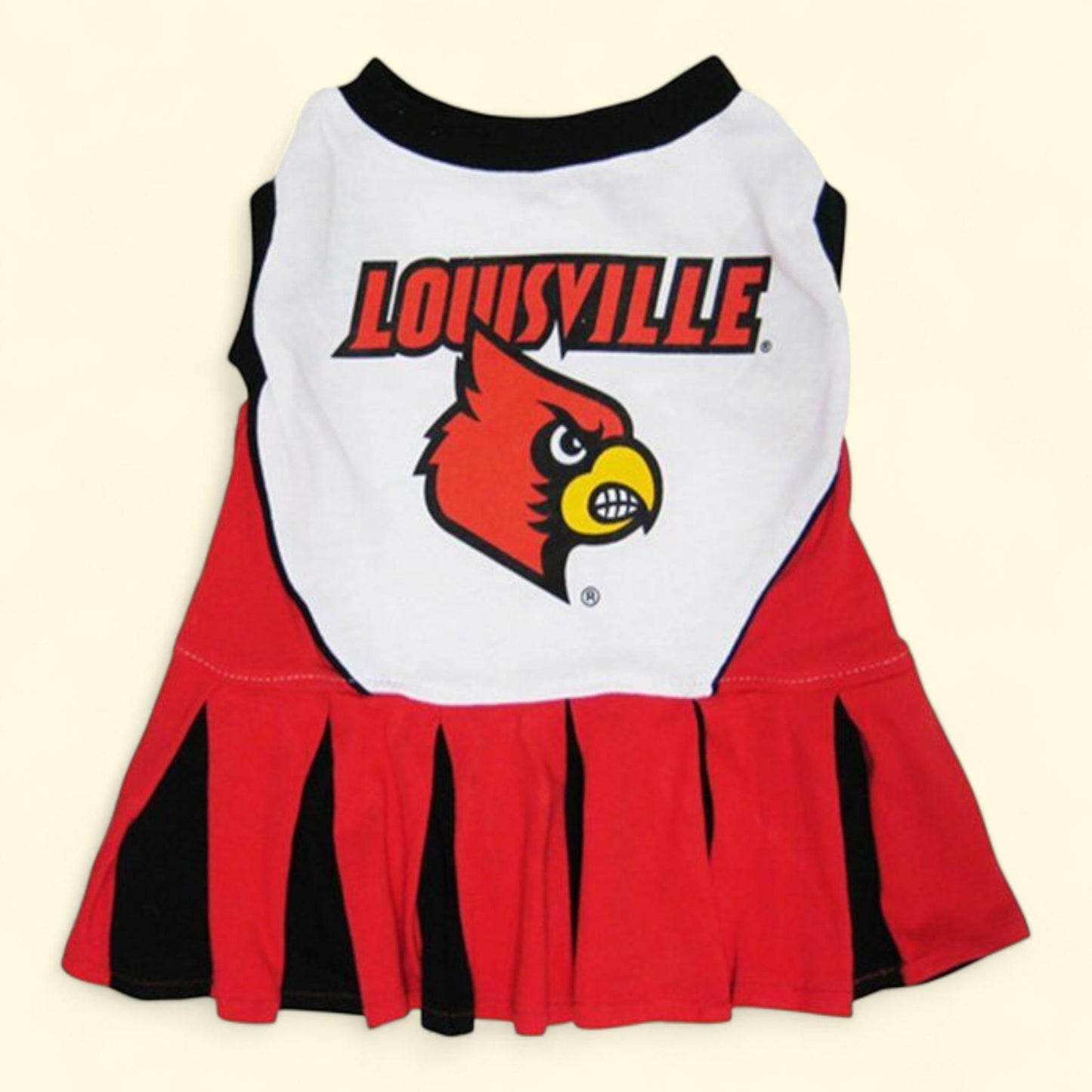 Pets First Louisville Cardinals Cheerleader Pet Dress