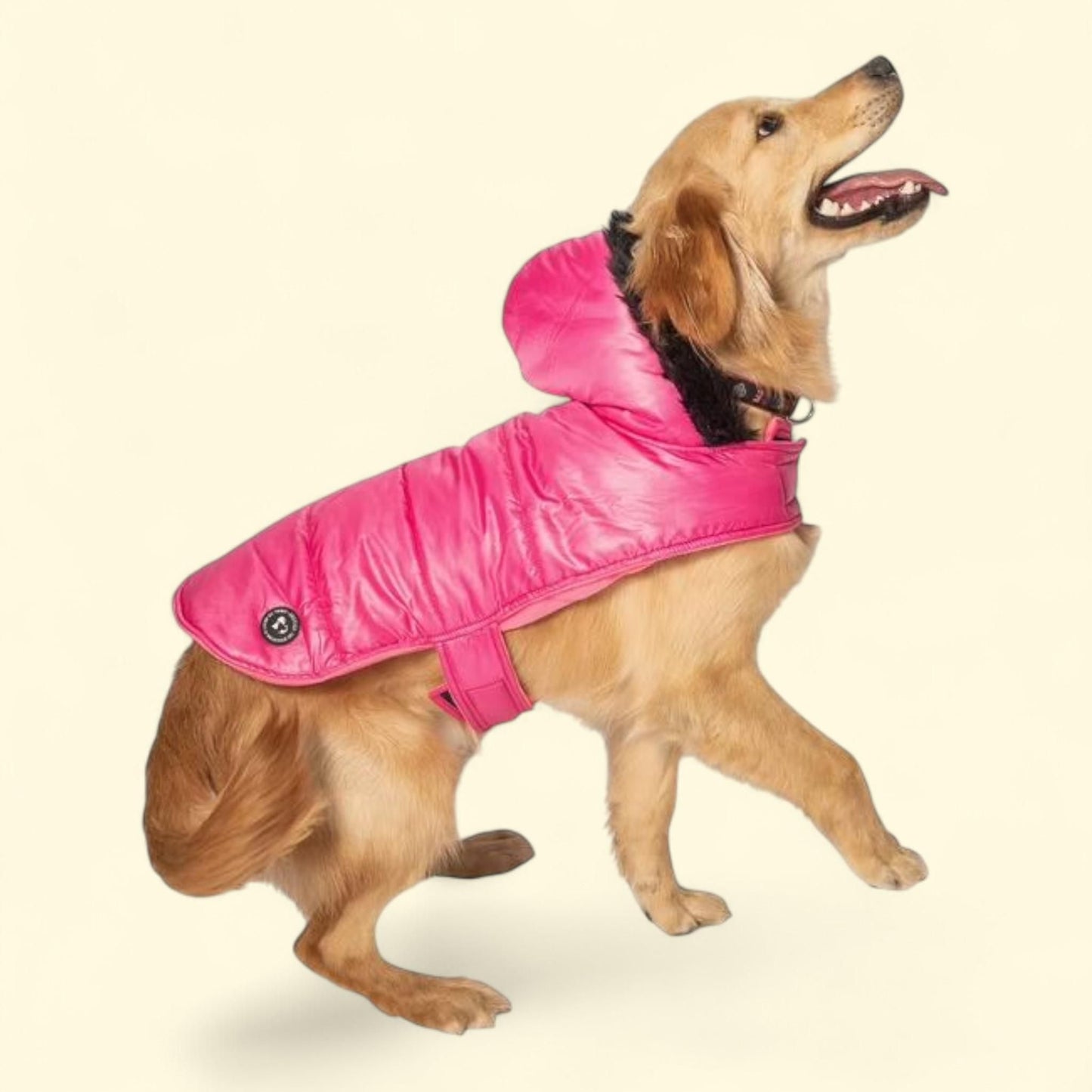 Justice Pet Reversible Puffer Jacket, Polyester, Size L — authentic US product shipped worldwide by Treatspree