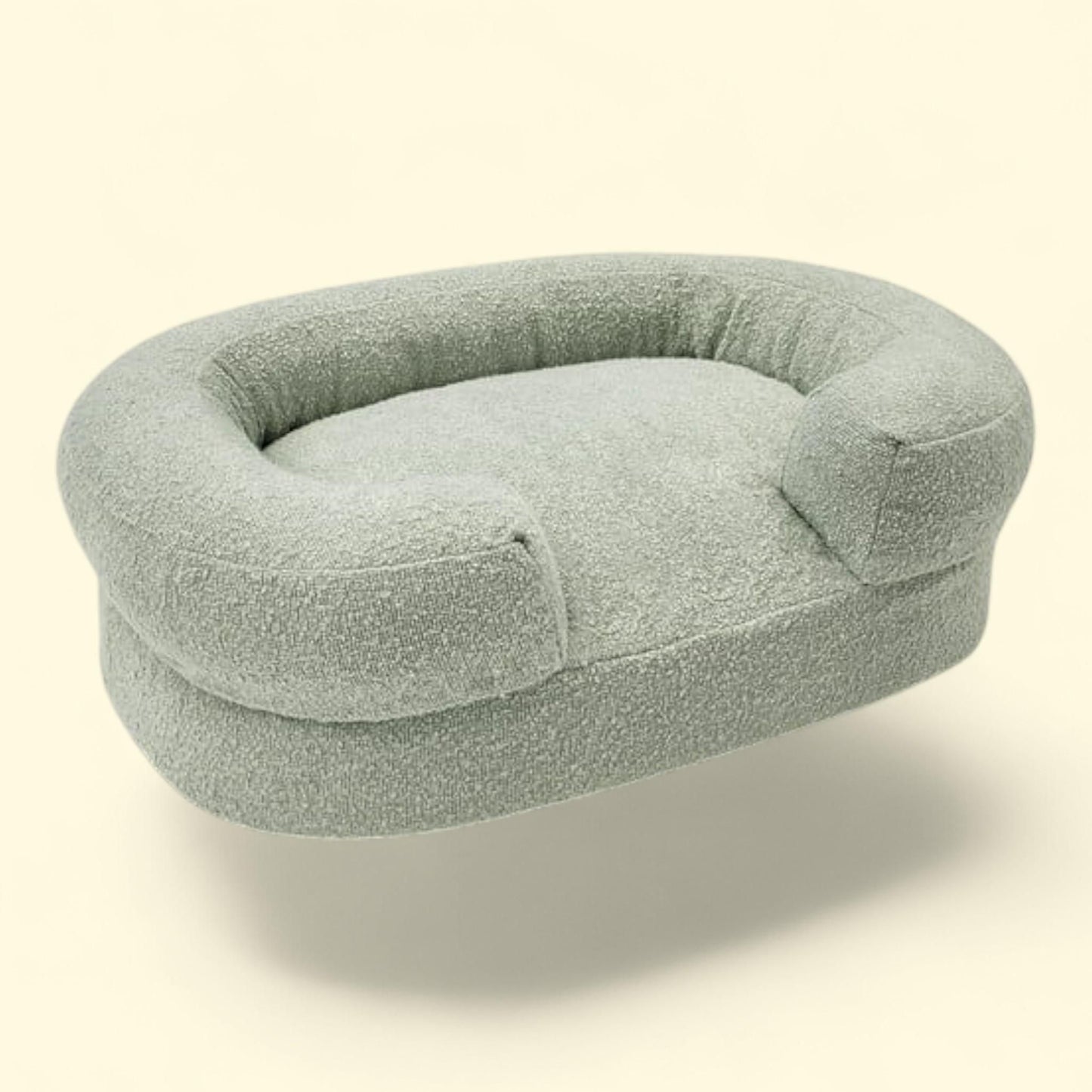 Drew Barrymore Beautiful Bolster Small Pet Bed, 21 x 27 x 7in, Sage