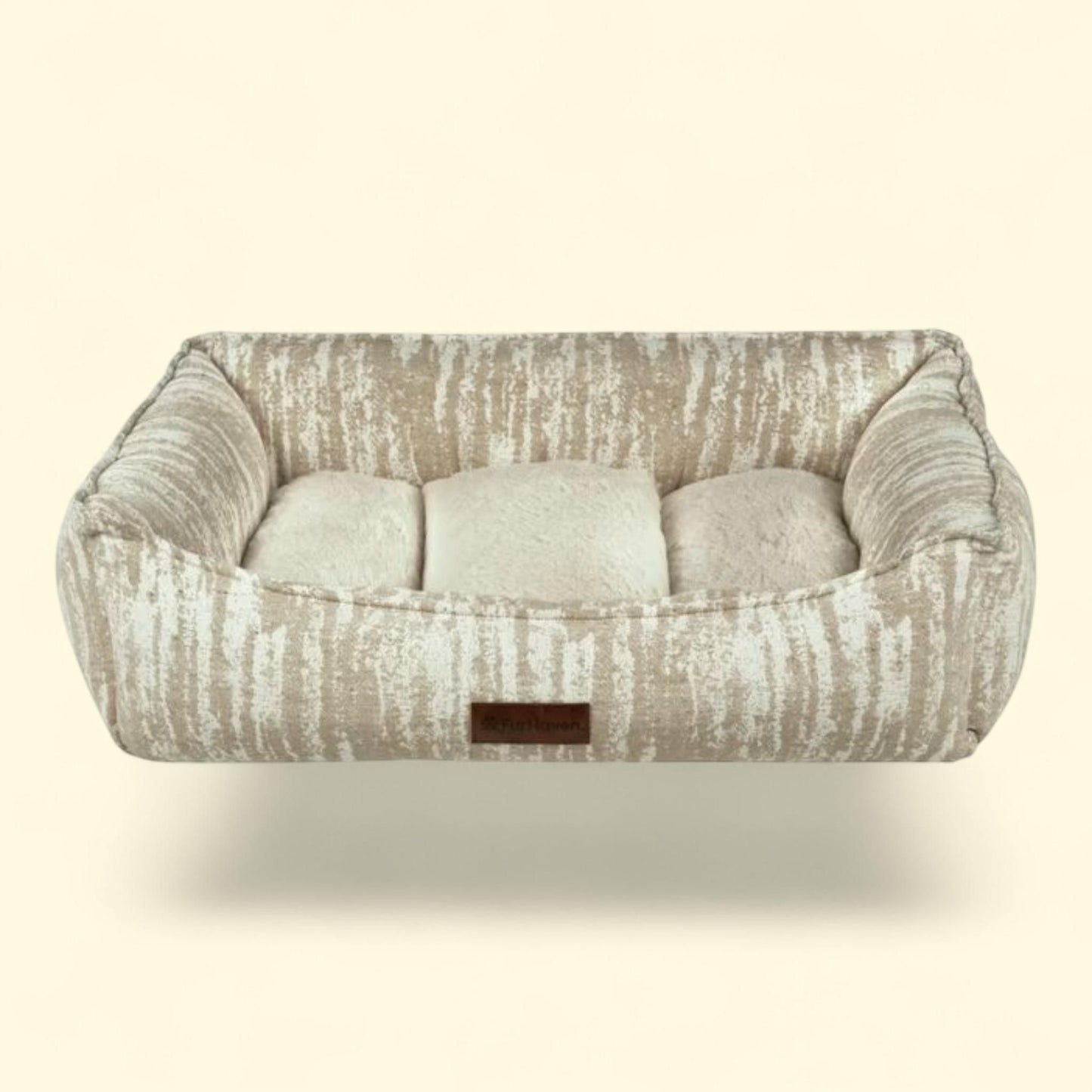 Lit douillet pour chien et chat « Cozy Couch » de Furhaven Pet Products, taille moyenne (69 cm x 53 cm), couleur taupe