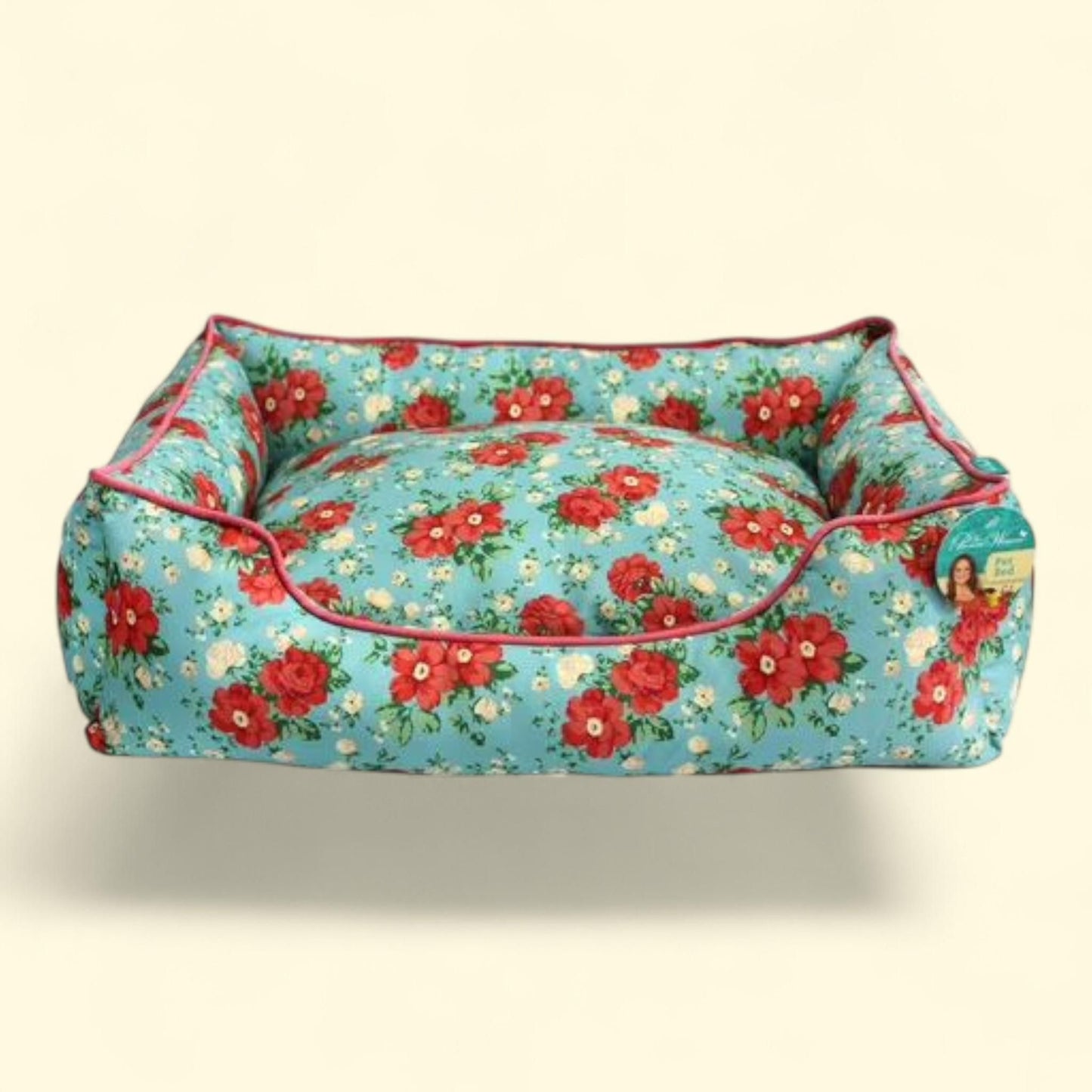 Lit pour animal de compagnie « The Pioneer Woman », motif floral vintage, petit format 50,8 cm x 43,2 cm