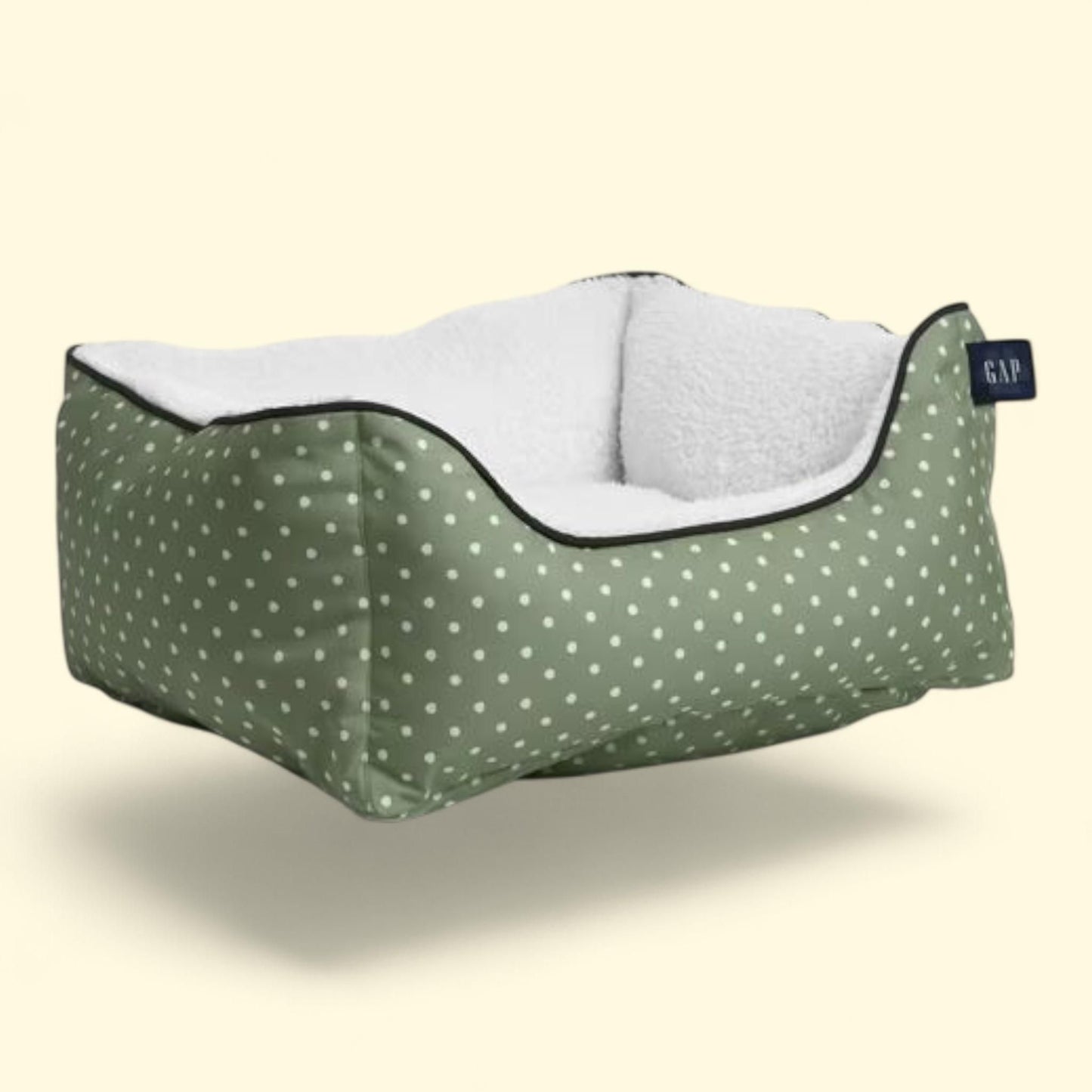 Gap Painted Dot Cuddler Pet Bed, Small 20"x18" — authentic US product shipped worldwide by Treatspree