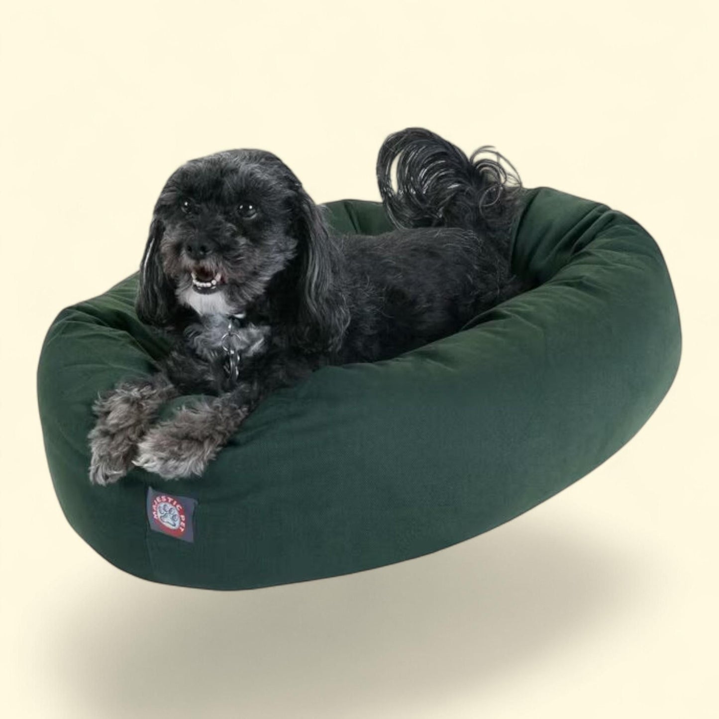 Majestic Pet Bagel Dog Bed Green Small 24" x 19" x 7"