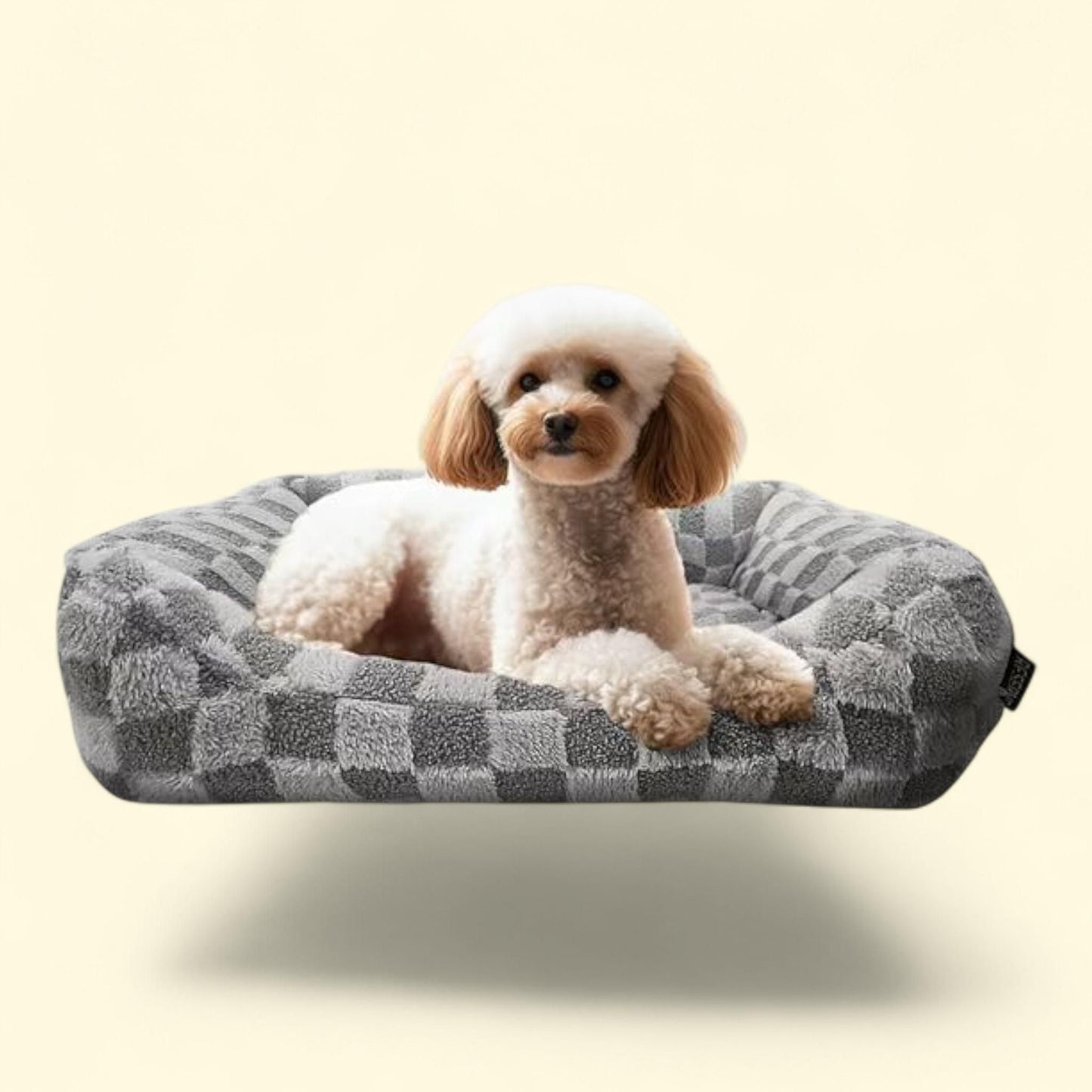 Couchage douillet à carreaux, lit pour animaux de compagnie, ultra-doux et élégant, pour chiens et chats, confort et résistance, grand format