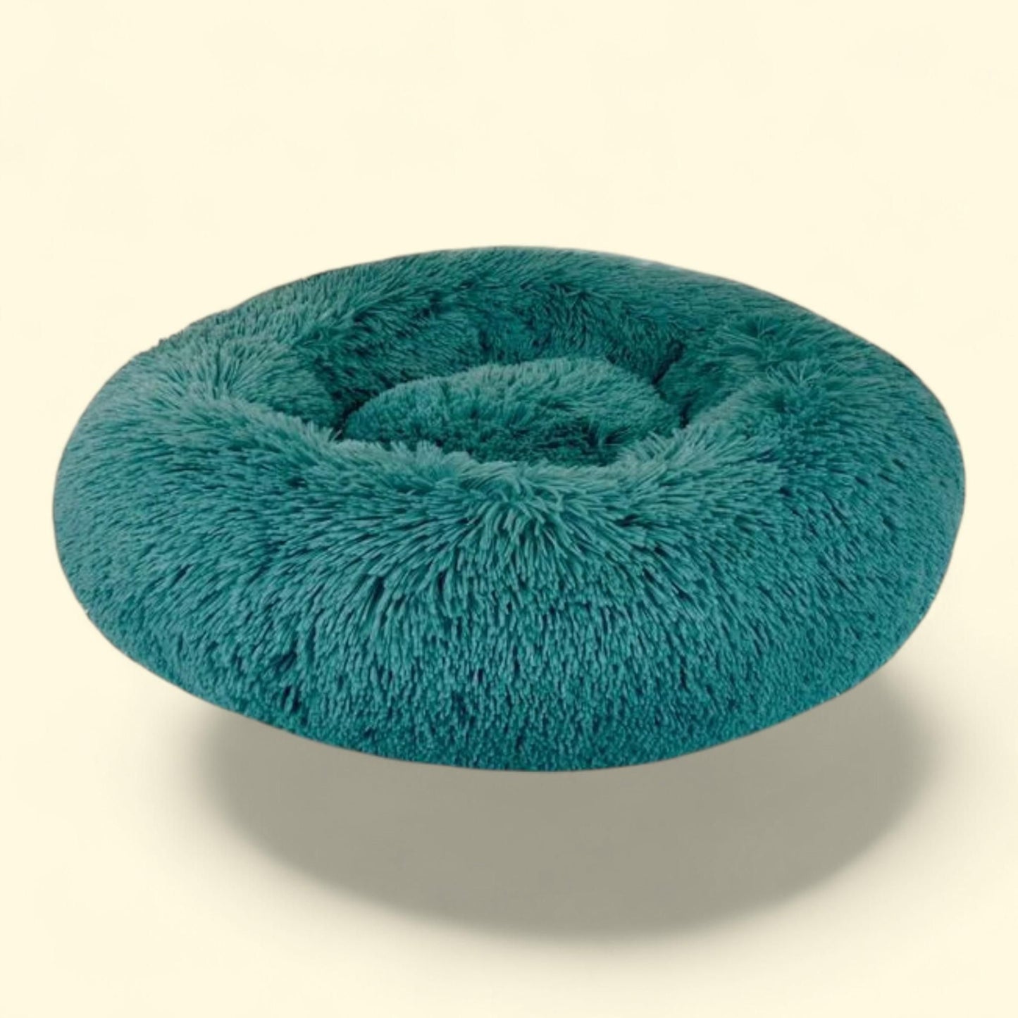 Precious Tails Shaggy Faux Fur Donut Bolster Bed, Medium