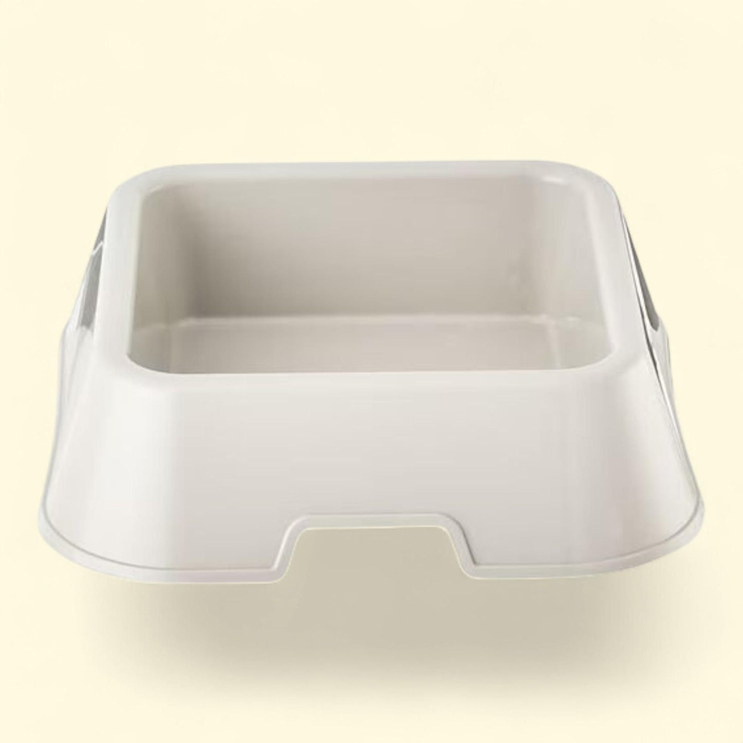 Vibrant Life Dog Bowl, Medium Square, Gray, medium