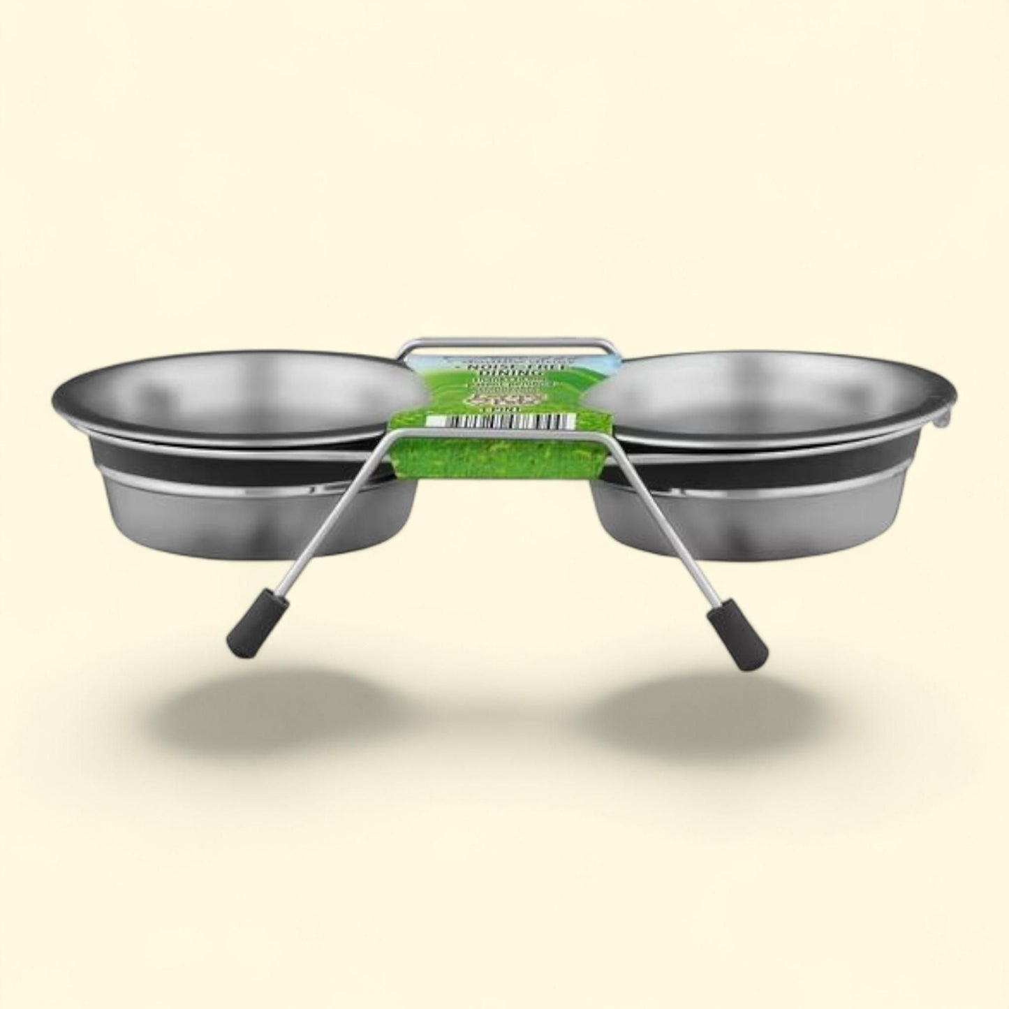 Loving Pets Silent Double Diner, Cat and Dog Food Bowl, small