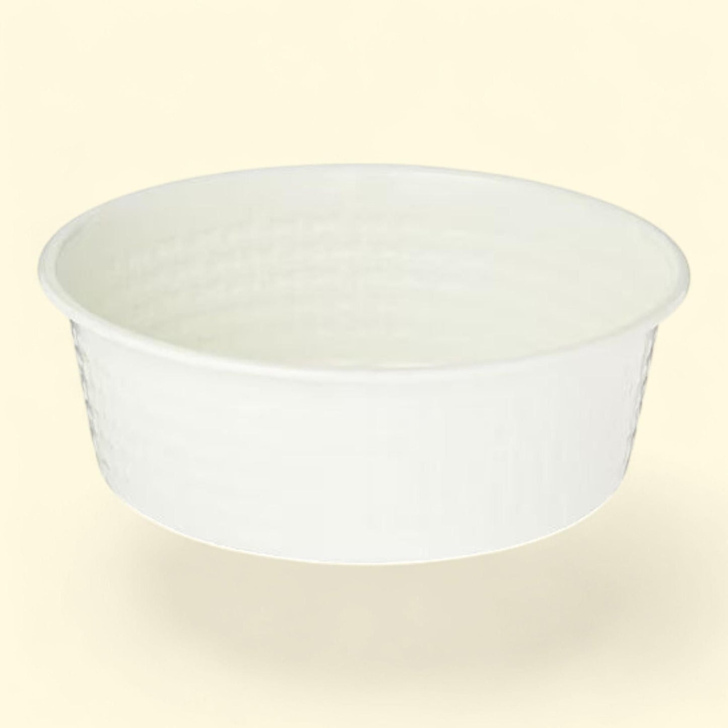 Vibrant Life Pet Bowl, Large Stainless Steel, White