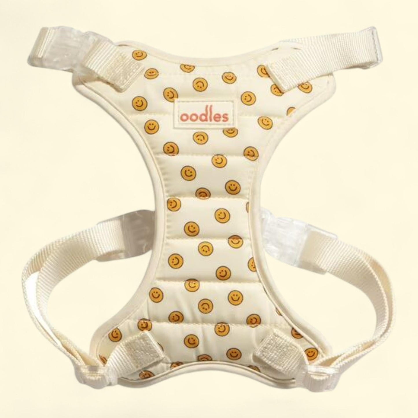 Oodles Smiley Faces Dog Harness, Small
