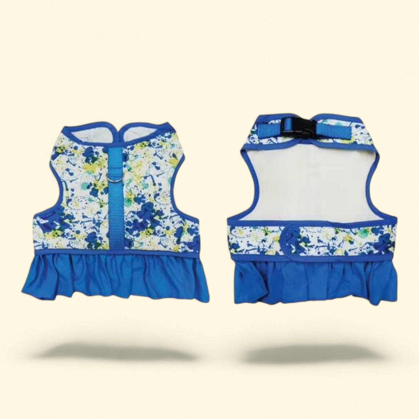 Best Furry Friends Harness, Color Splat Ruffle, Small/Medium