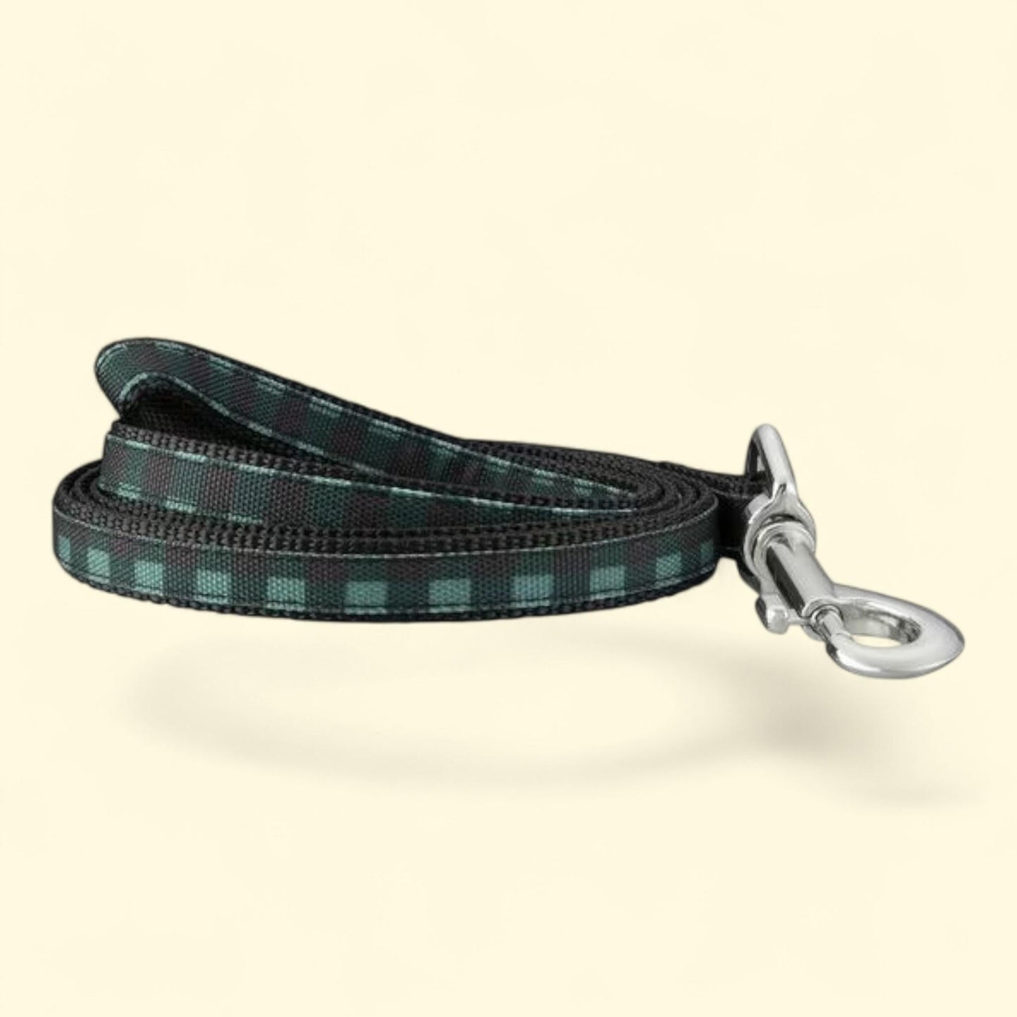Best Furry Friends Leash, Green Buffalo Check, Small/Medium