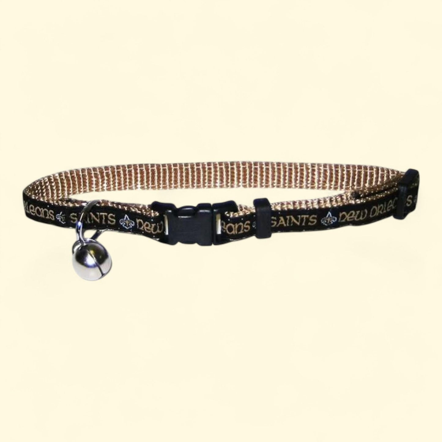 Pets First New Orleans Saints Cat Collar, Durable and Heavy Duty Nylon Web, Size: One Size