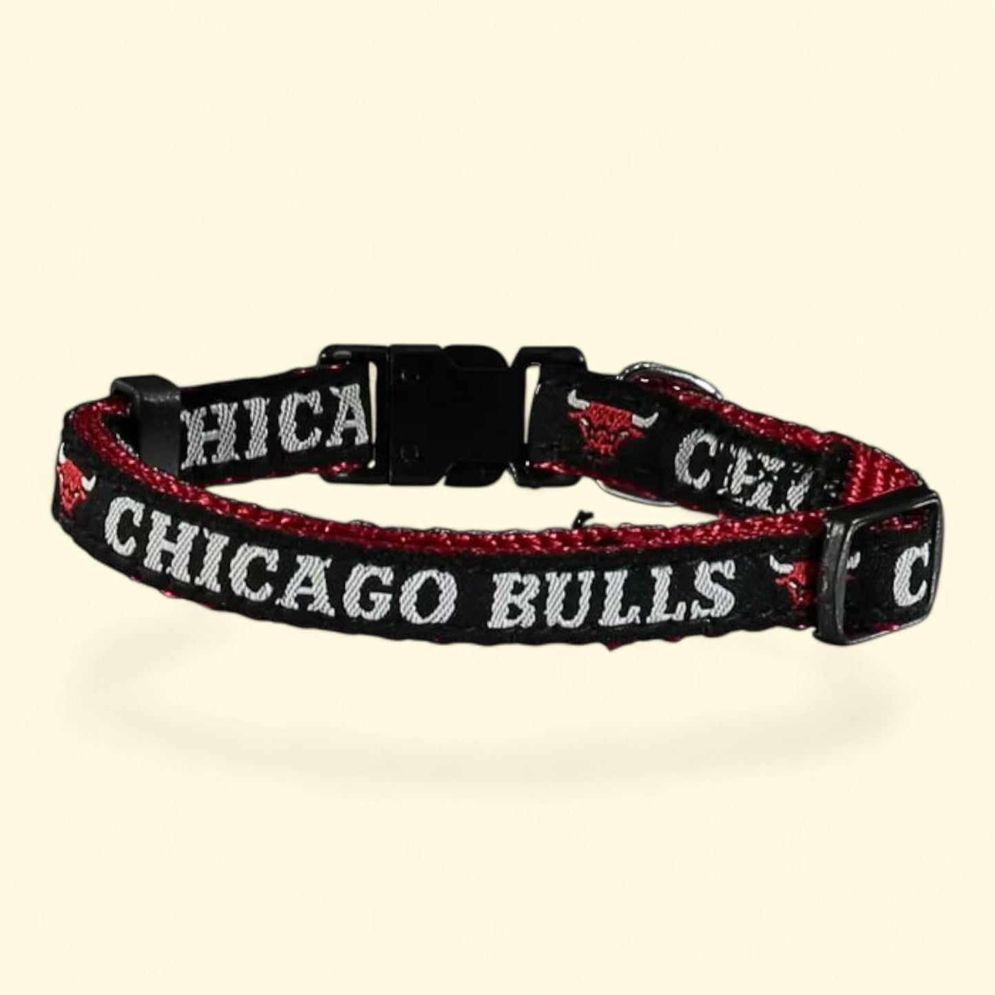 Chicago Bulls Dog Collar, Small