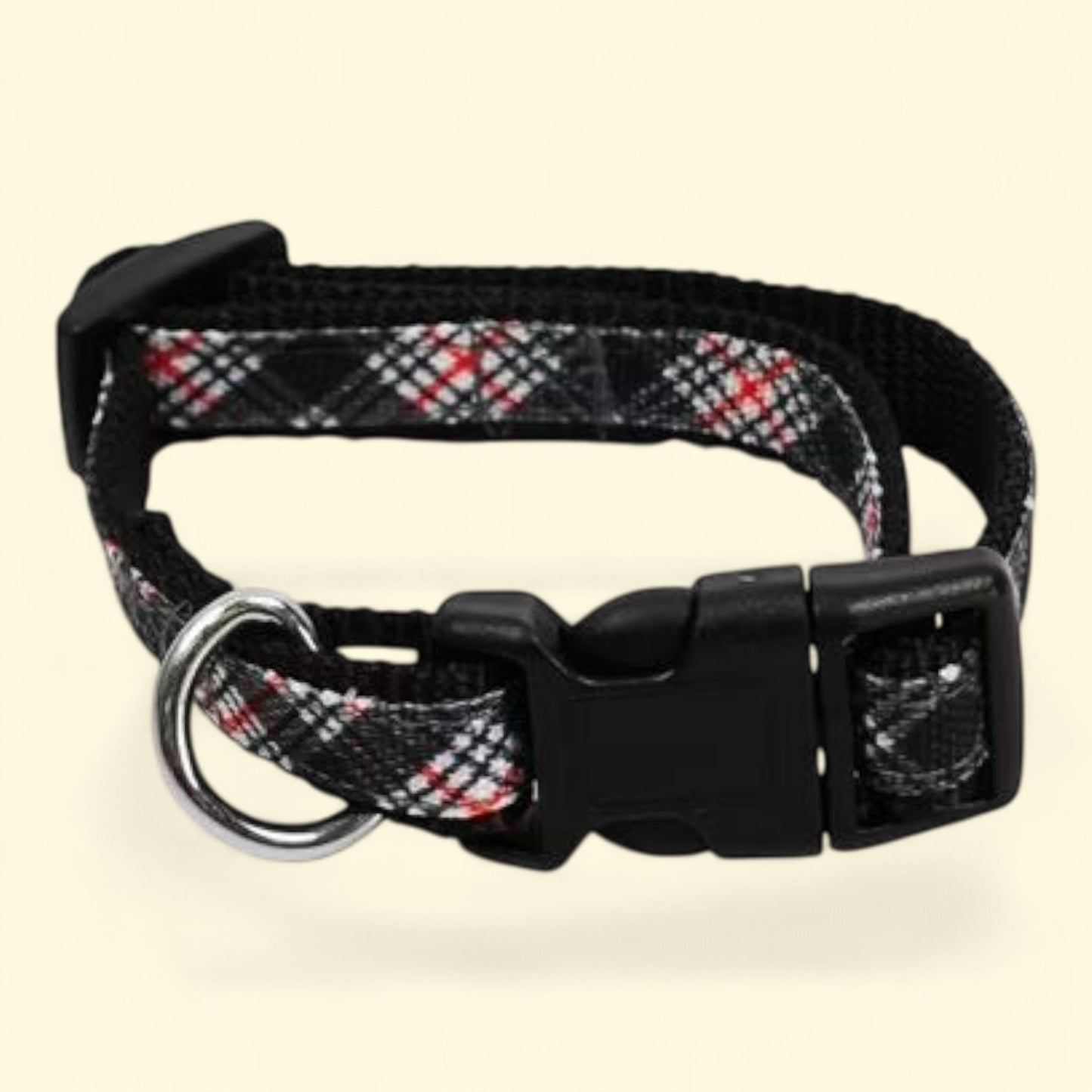 Best Furry Friends Dog Collar, Winter Plaid, Small/Medium