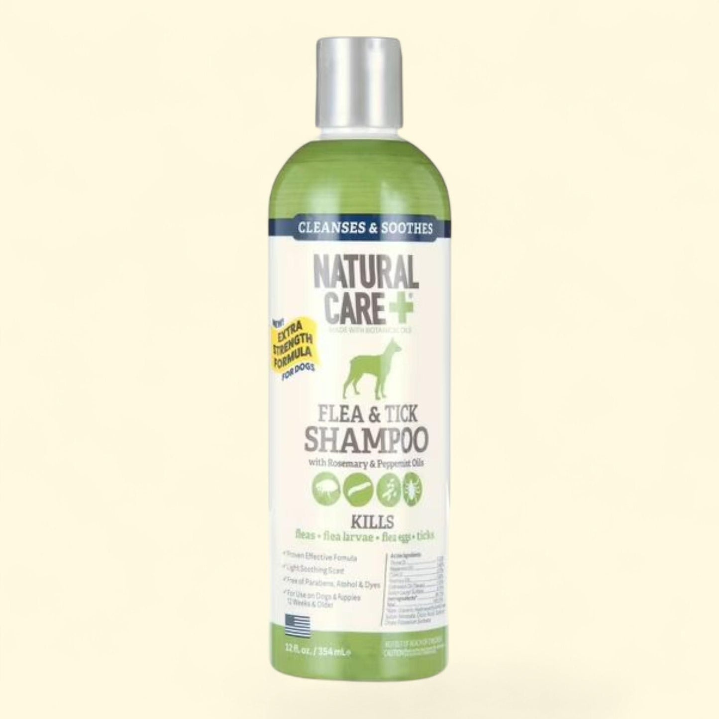 Natural Care Flea and Tick Dog Shampoo, 12oz.