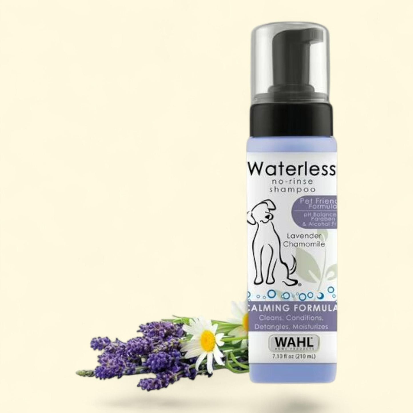 Wahl Waterless Dog Shampoo, Lavender Chamomile, 7.1-oz — authentic US product shipped worldwide by Treatspree
