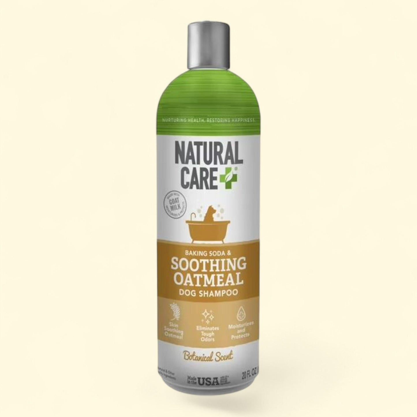 Natural Care Baking Soda and Oatmeal Shampoo for Dogs, 20oz.