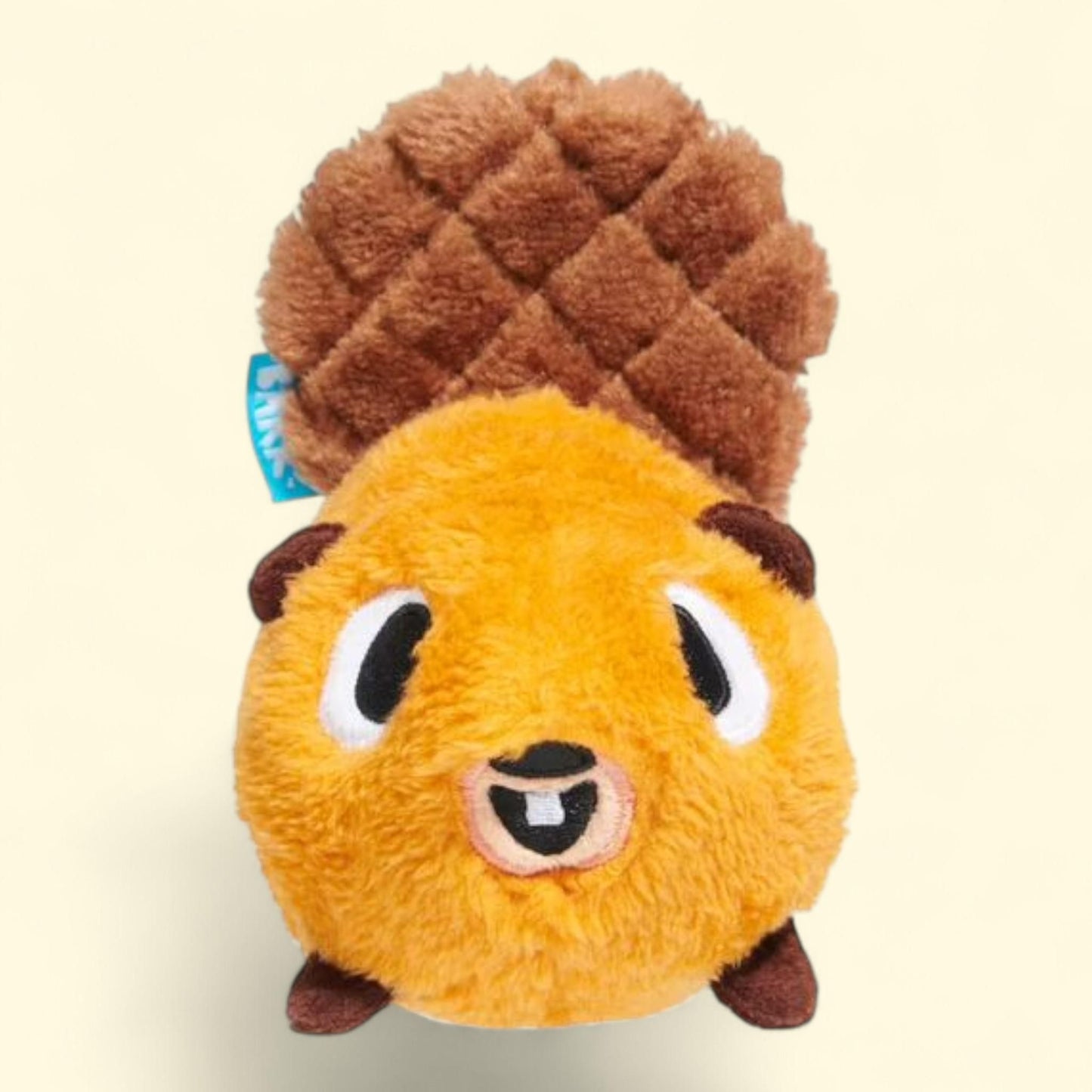 BARK Plush Dam Daniel Beaver Dog Toy, Small/Medium
