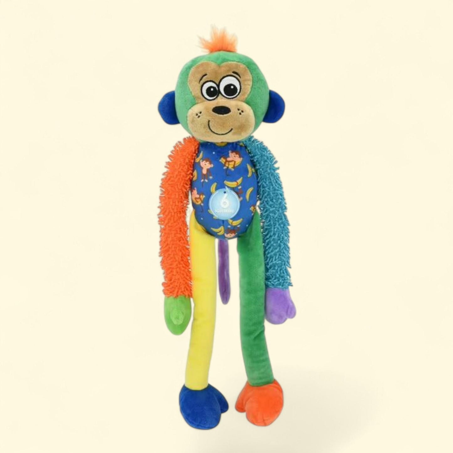 Vibrant Life Monkey Plush Dog Toy, 18"