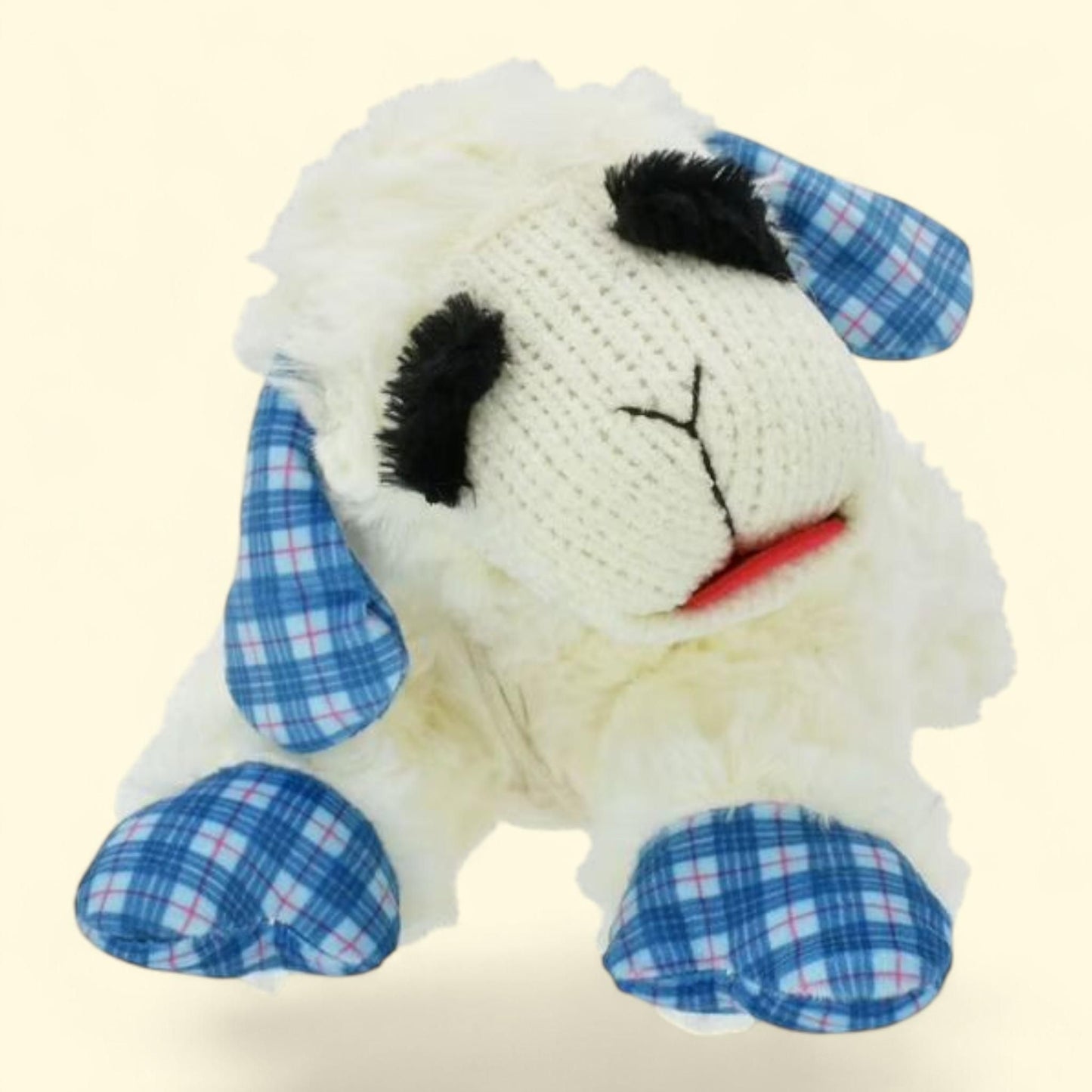 Multipet Plush Lamb Chop Dog Toy, Medium