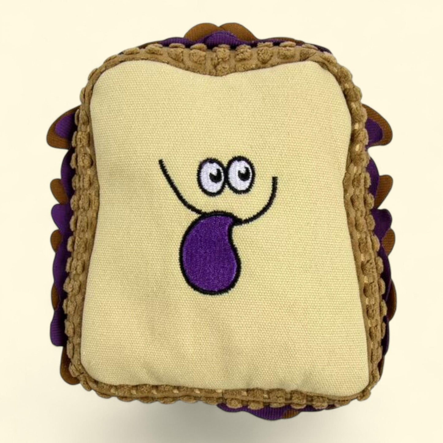 TrustyPup Dog Toy, PBJ Squeaky Plush Chew Guard, Medium