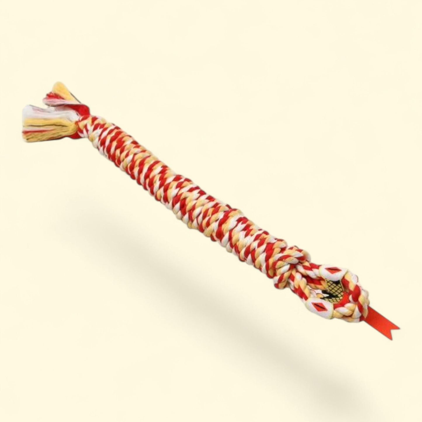 Mammoth Flossy Chews SnakeBiter Shorty Cottonblend Rope Dog Toy, 18"