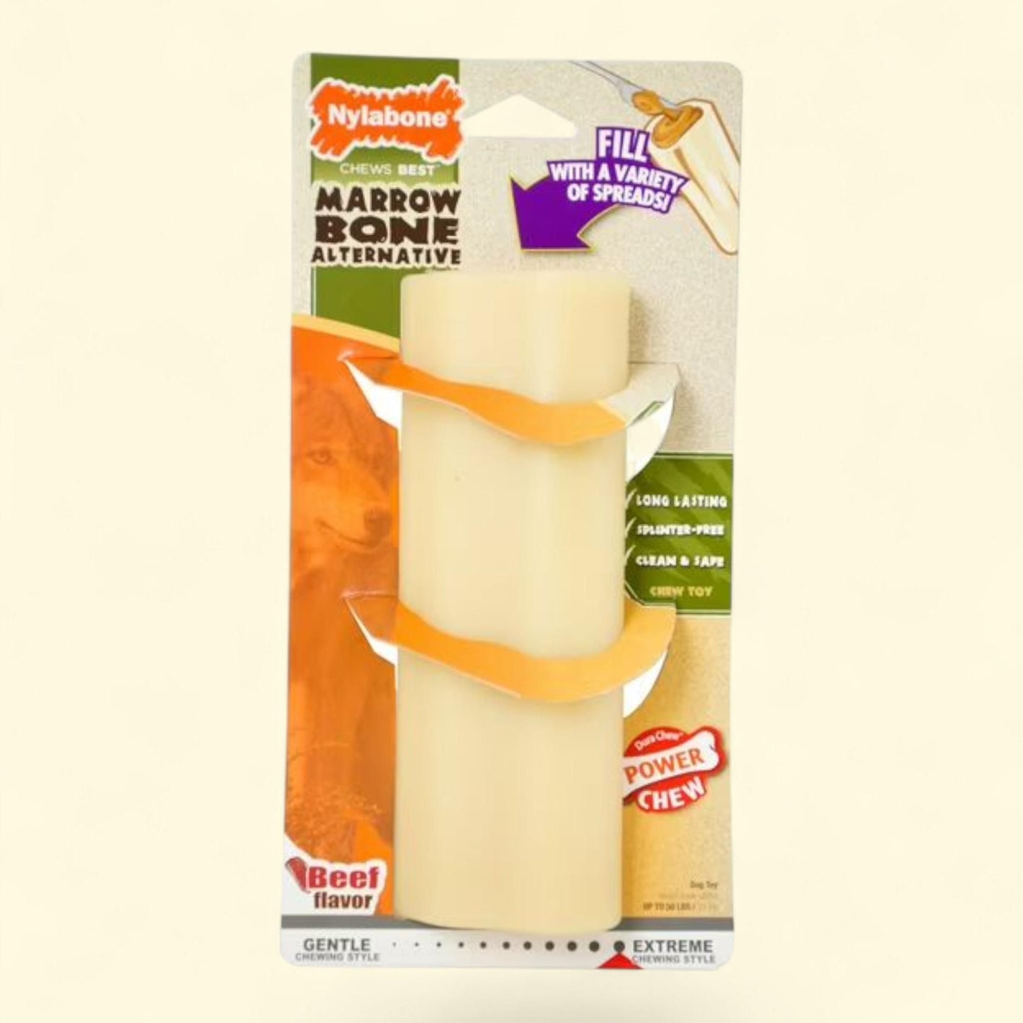 Nylabone Femur Bone Power Chew Dog Toy, 50+ lbs