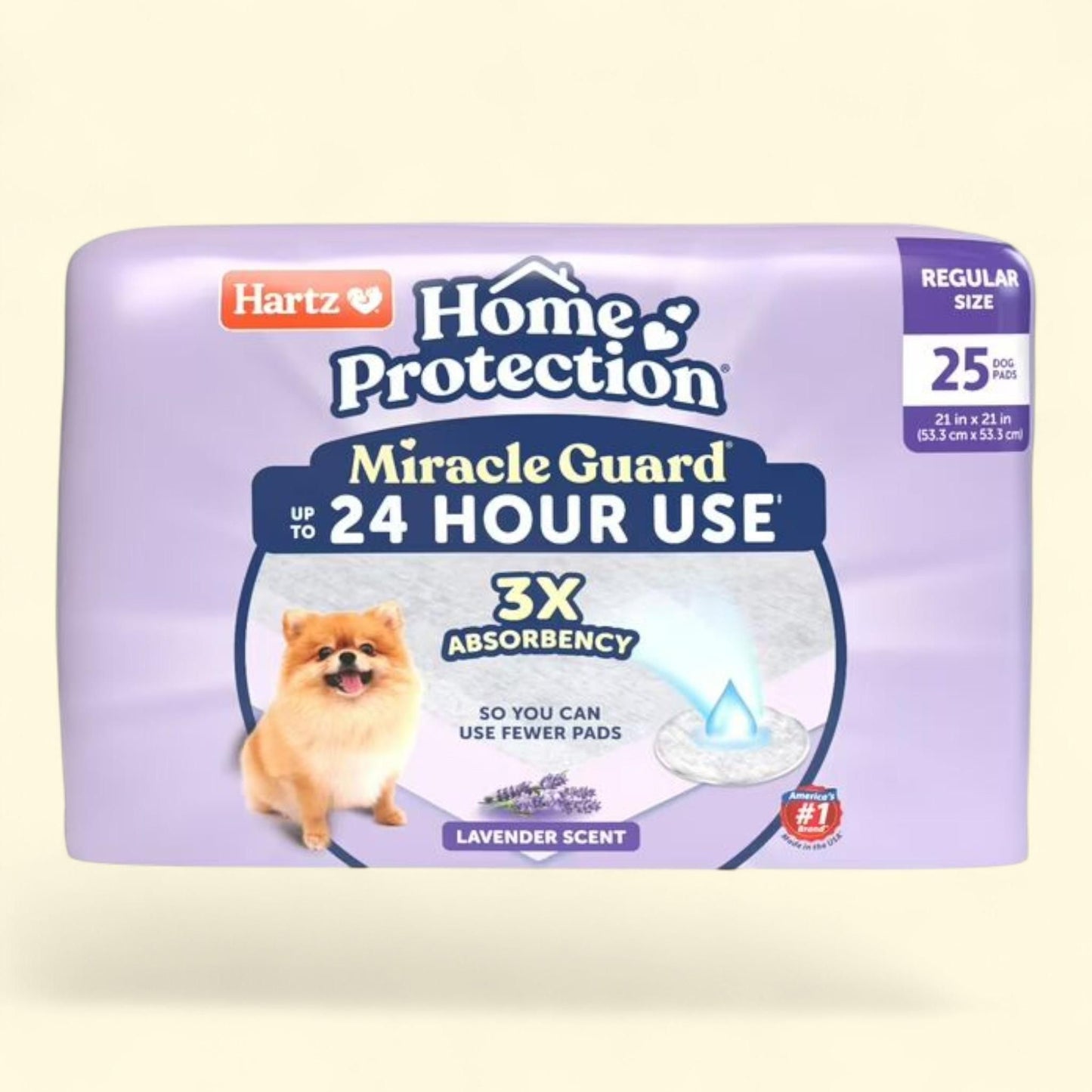 Hartz Home Protection Miracle Guard Dog Pads, Regular, 25 Count