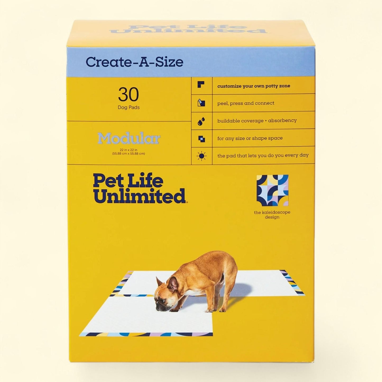 Tapis modulaires pour chiens Pet Life Unlimited, grand format, 30 pièces