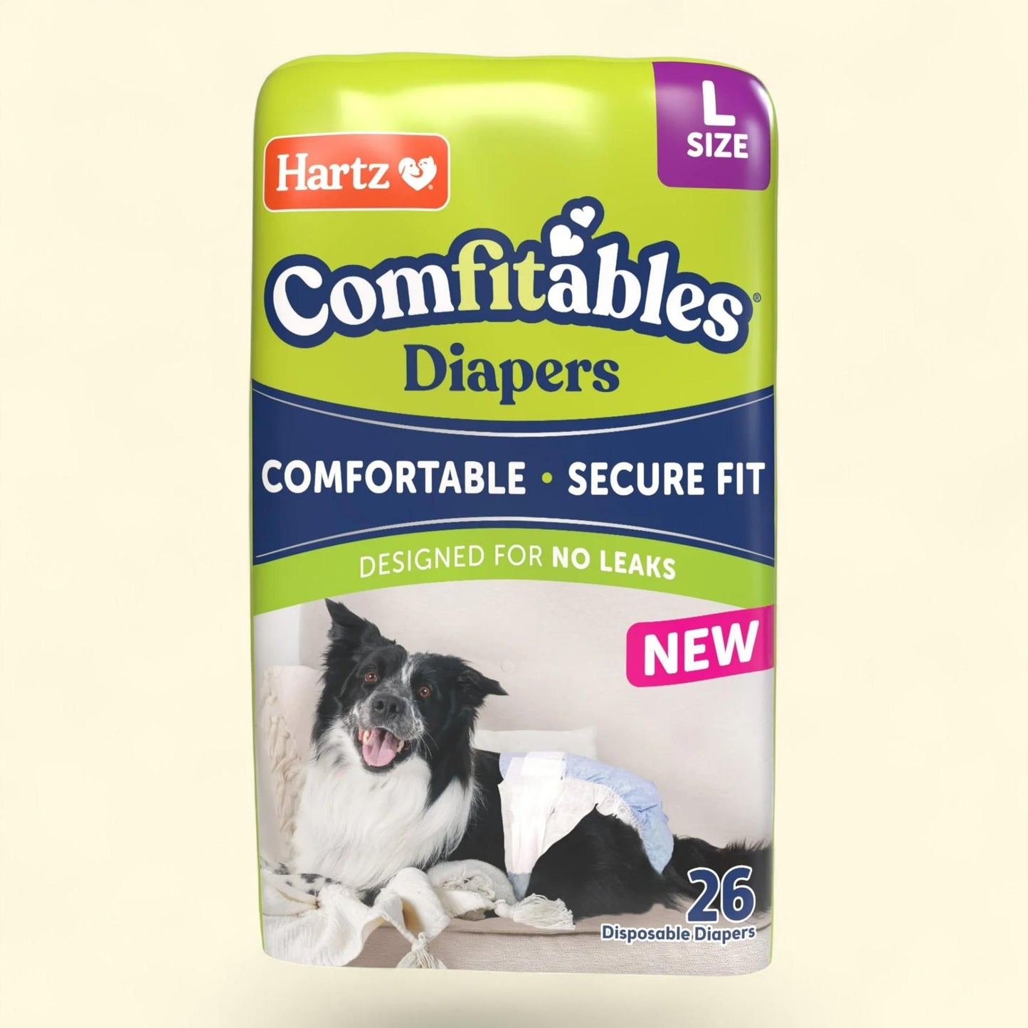 Hartz Comfitables Dog Diapers, Large 26 Count