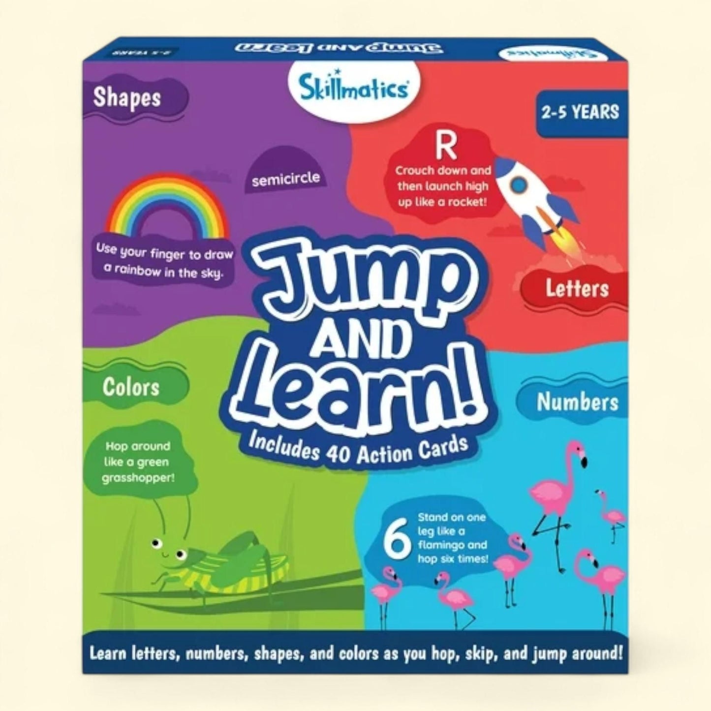 Skillmatics Jump and Learn, 40 Cards — authentic US product shipped worldwide by Treatspree