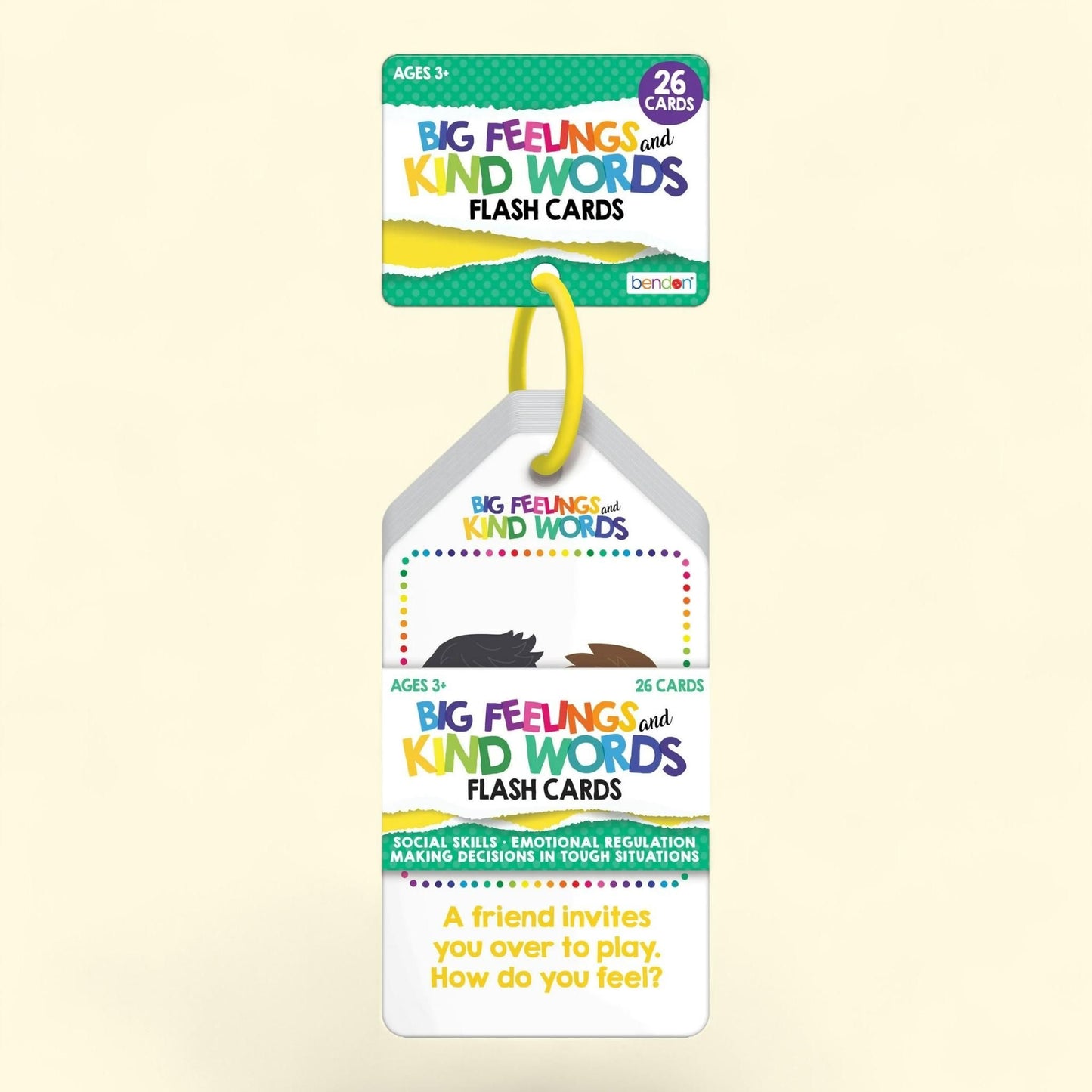 Bendon Social Skills Flash Cards, 26-Count