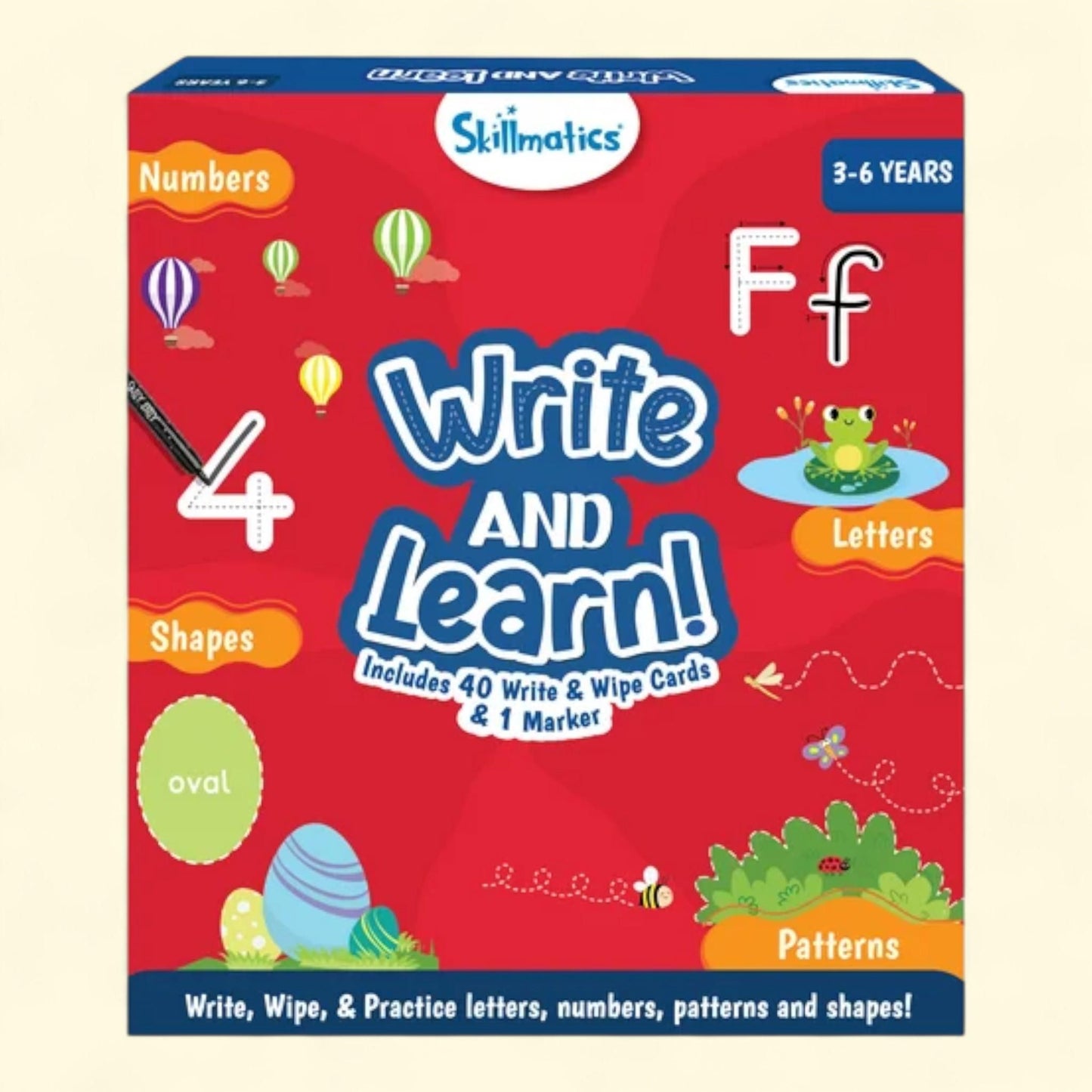 Skillmatics Write and Learn, 40 Cards — authentic US product shipped worldwide by Treatspree