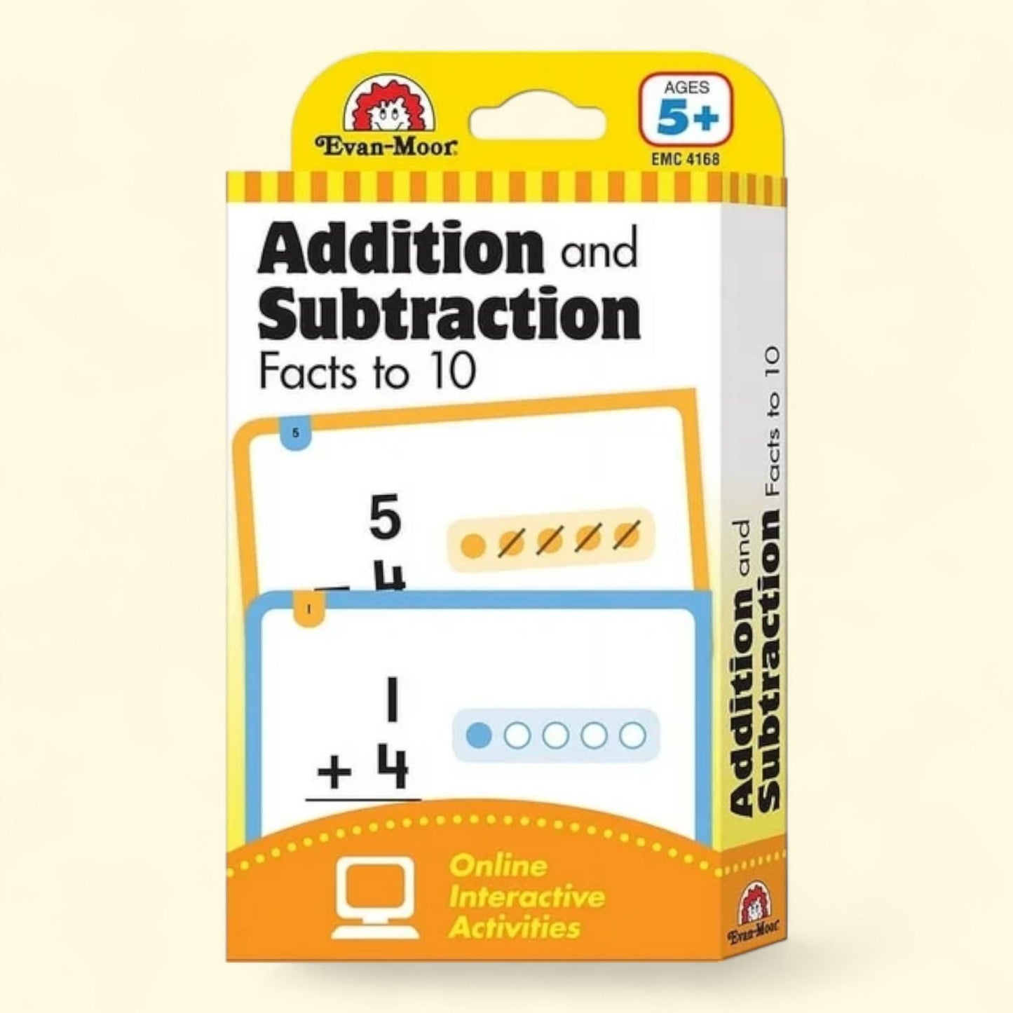 Evan-Moor Flashcards, Beginning Addition and Subtraction Facts to 10