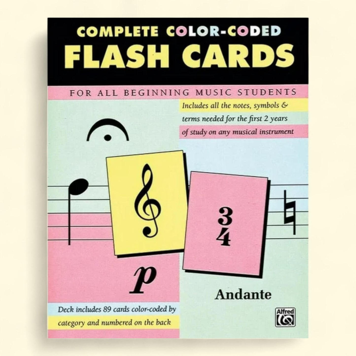 Complete Color-Coded Flash Cards, For All Beginning Music Students, Flash Cards (Other)