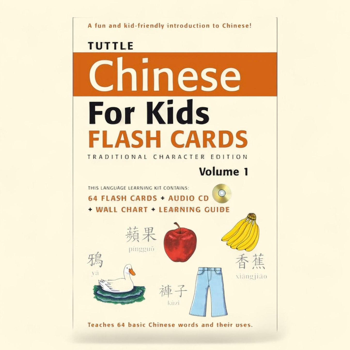 Tuttle Chinese for Kids Flash Cards Kit Vol 1 Traditional Ed: Traditional Characters, 64 Flash Cards, Audio Rec, Paperback