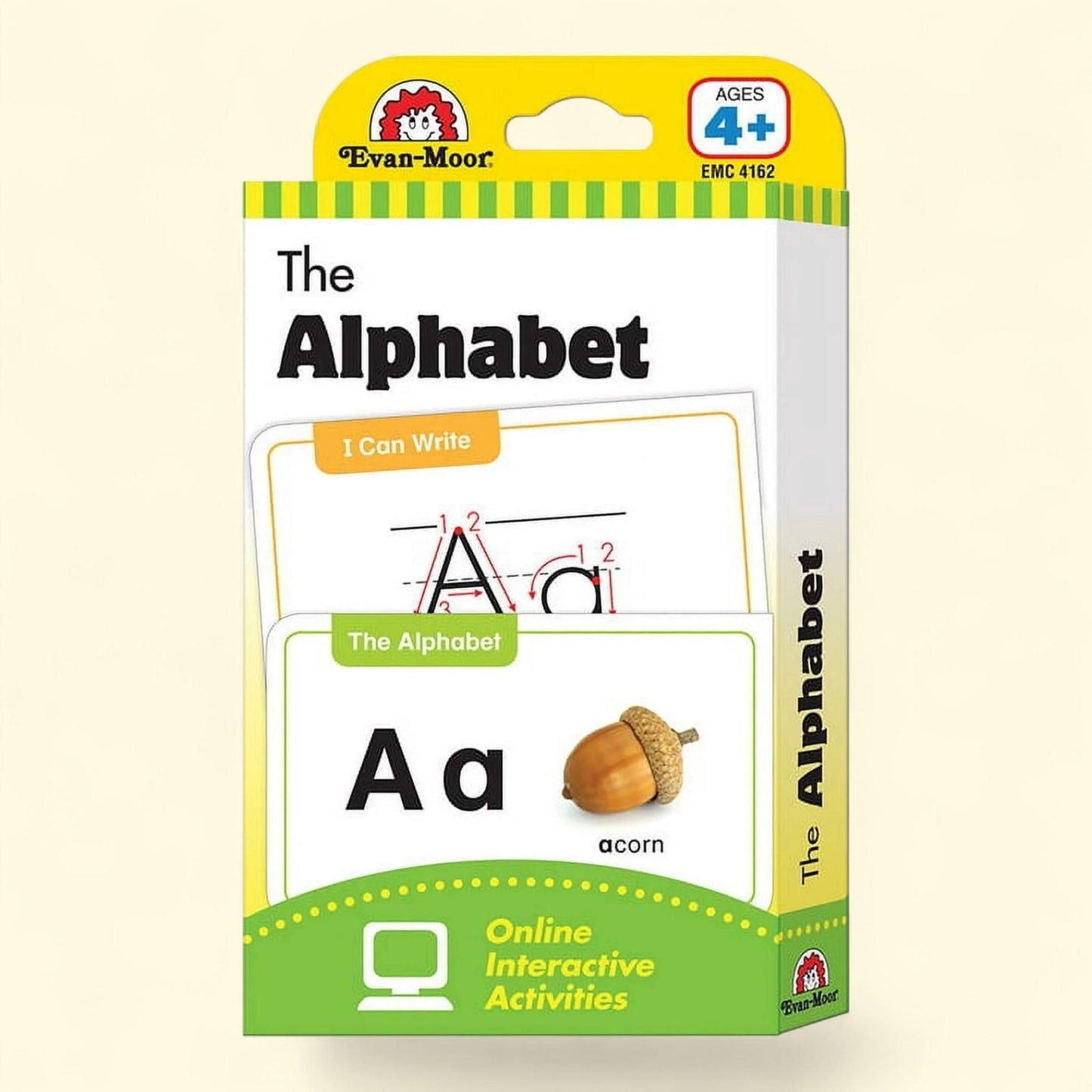 Evan-Moor Flashcards, The Alphabet, Ages 4+