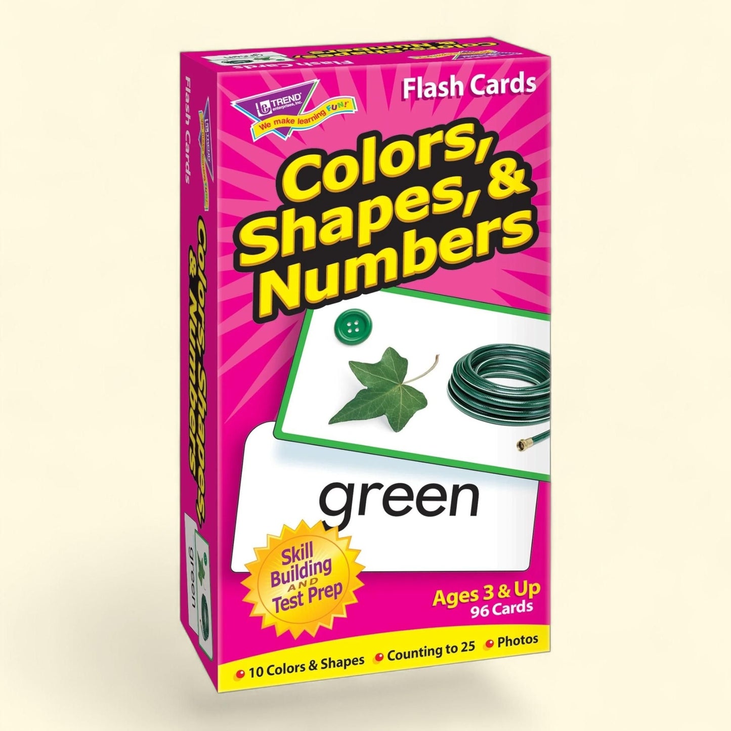 Trend Colors Shapes Numbers Skill Drill Flash Cards, Standard Size