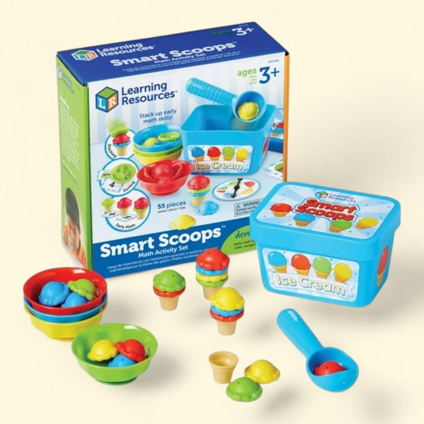 Learning Resources Smart Scoops Math Activity Set, Preschool Toys, Ages 3 and Up