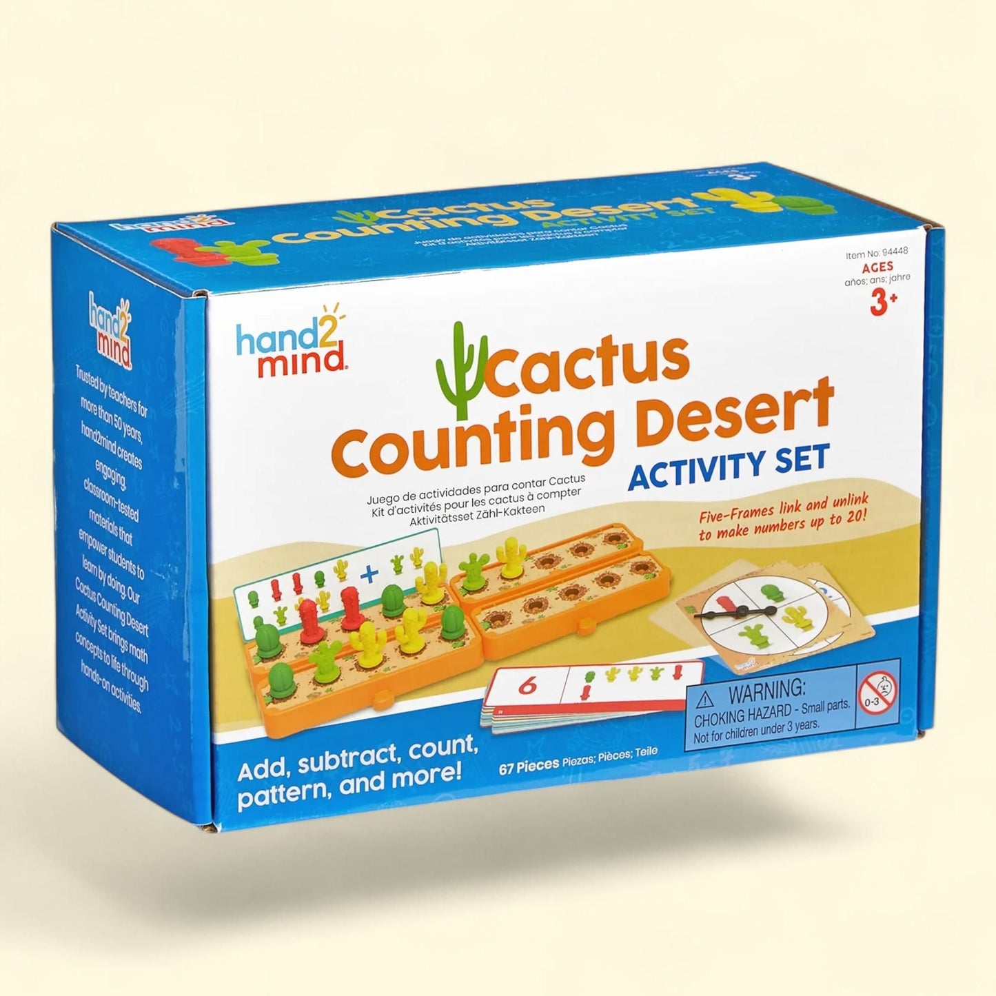 hand2mind Cactus Counting Activity Set, Counters, Ages 3+ — authentic US product shipped worldwide by Treatspree