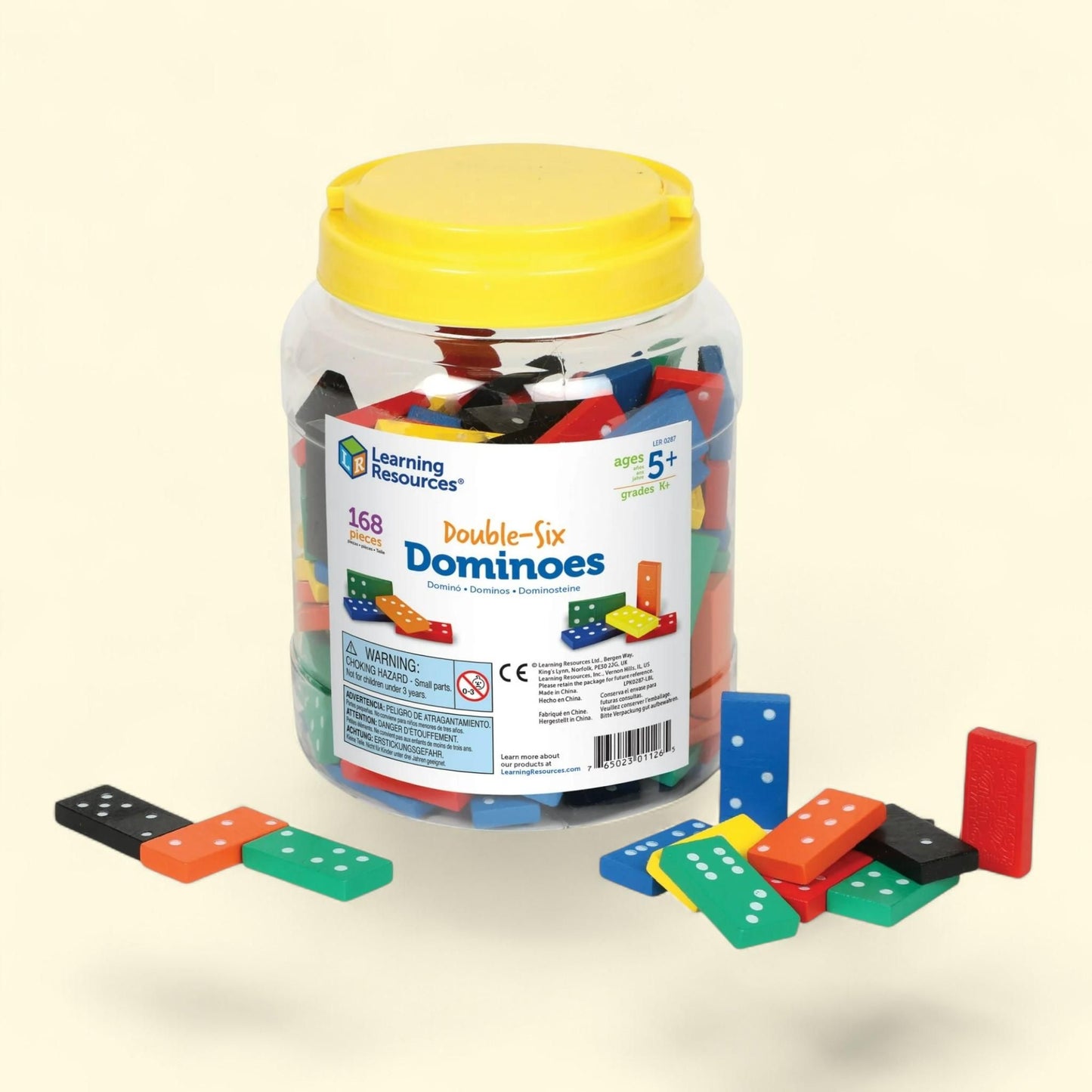 Learning Resources Double-Six Dominoes, 168 Pieces