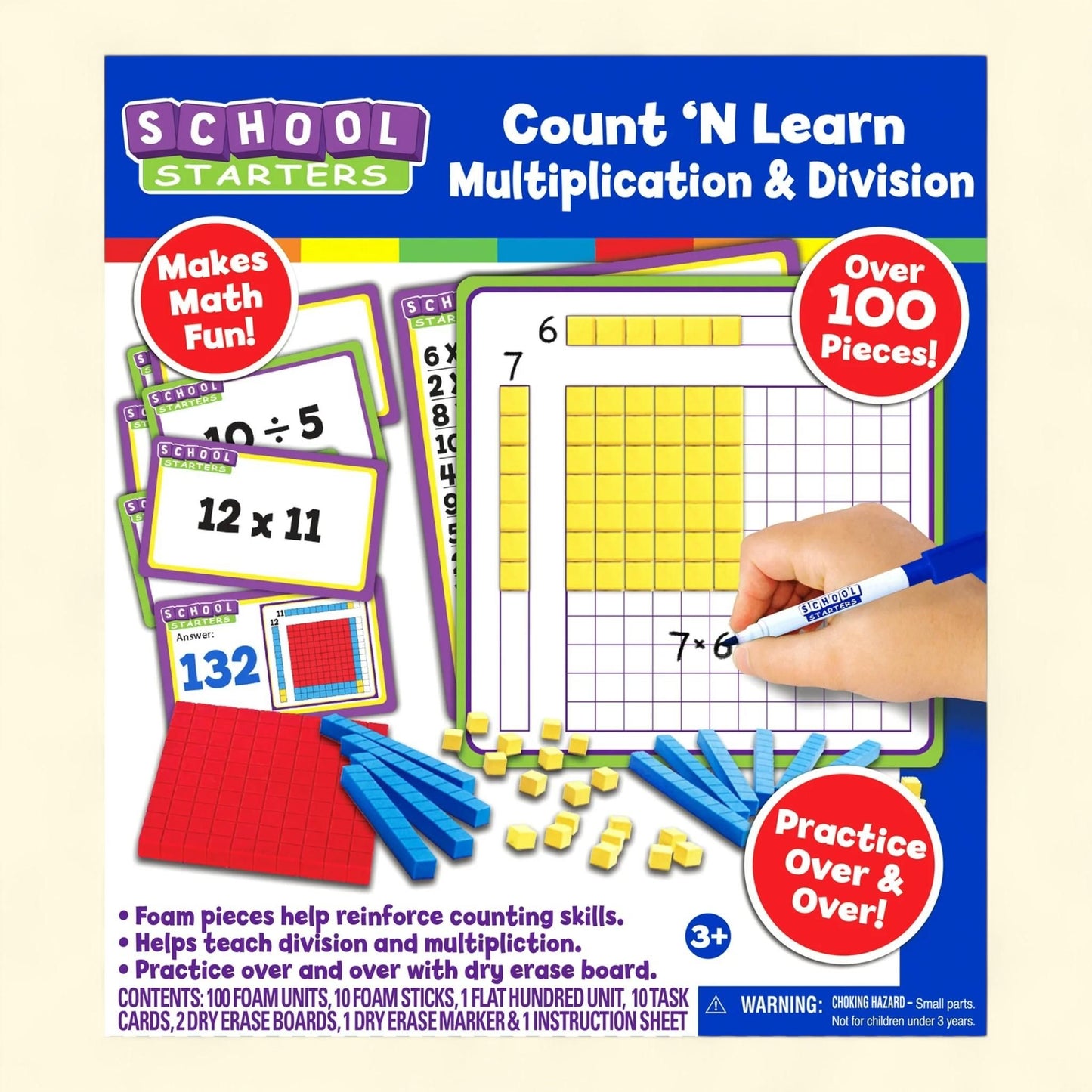 School Starters Count and Learn Multiplication and Division, Math &... — authentic US product shipped worldwide by Treatspree