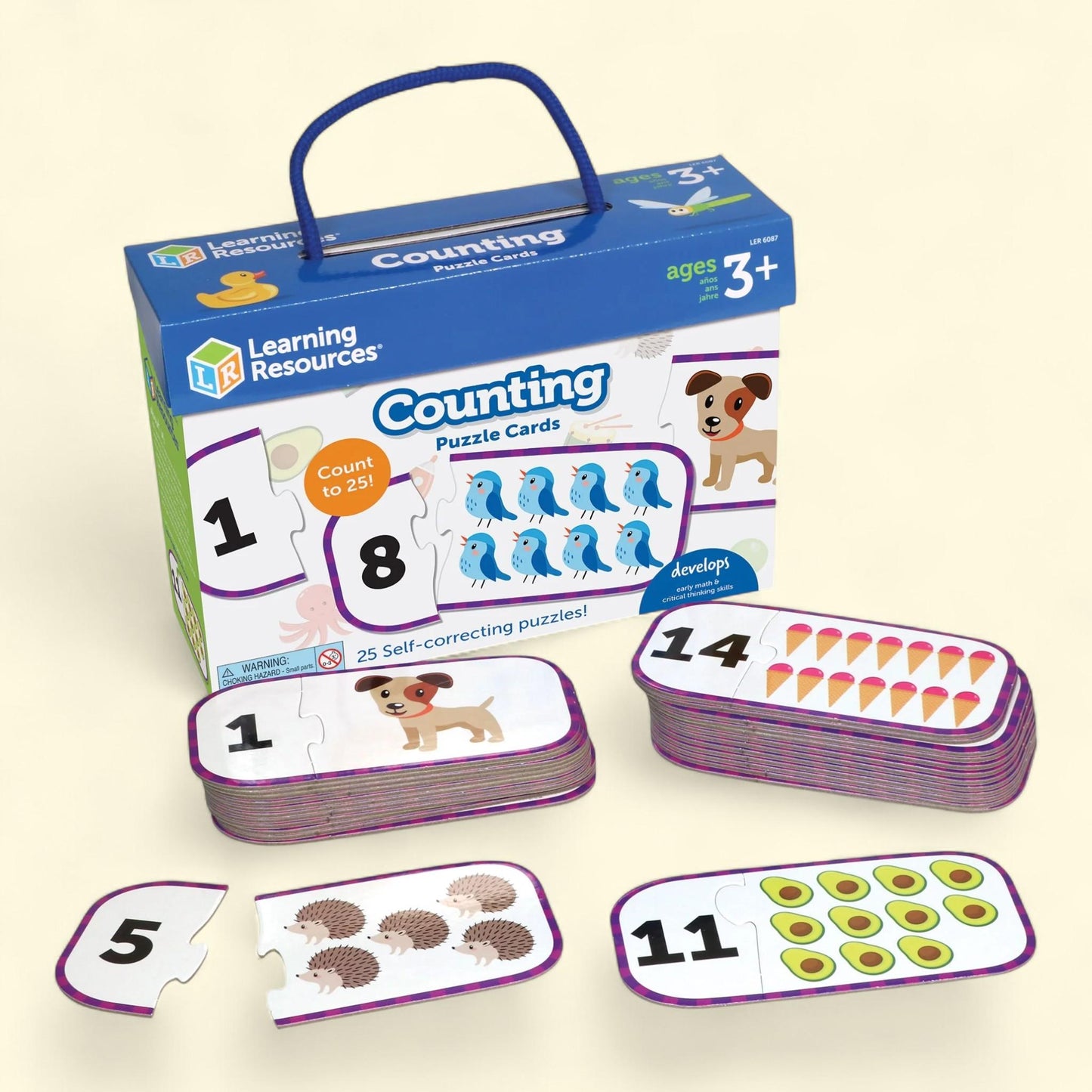 Learning Resources Counting Puzzle Cards, K, Ages 3+