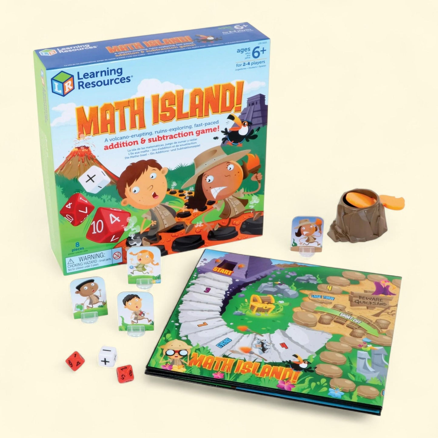Learning Resources Math Island Addition & Subtraction Game, Ages 6+