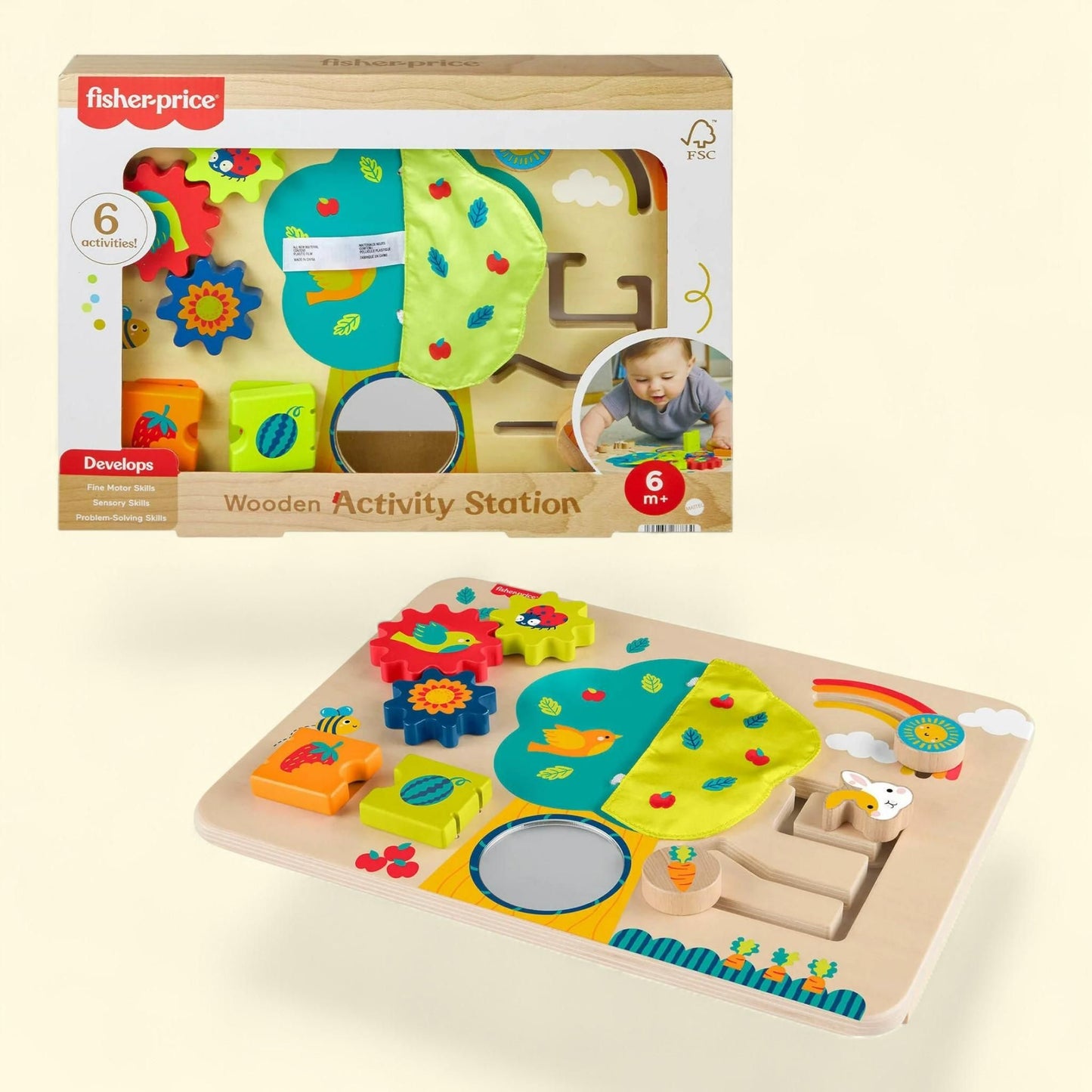 Fisher-Price Baby Busy Board Toy, 6 Months+