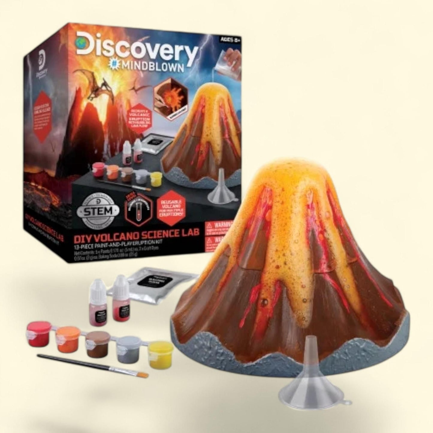 Discovery DIY Volcano Science Lab, 13-Piece, Children