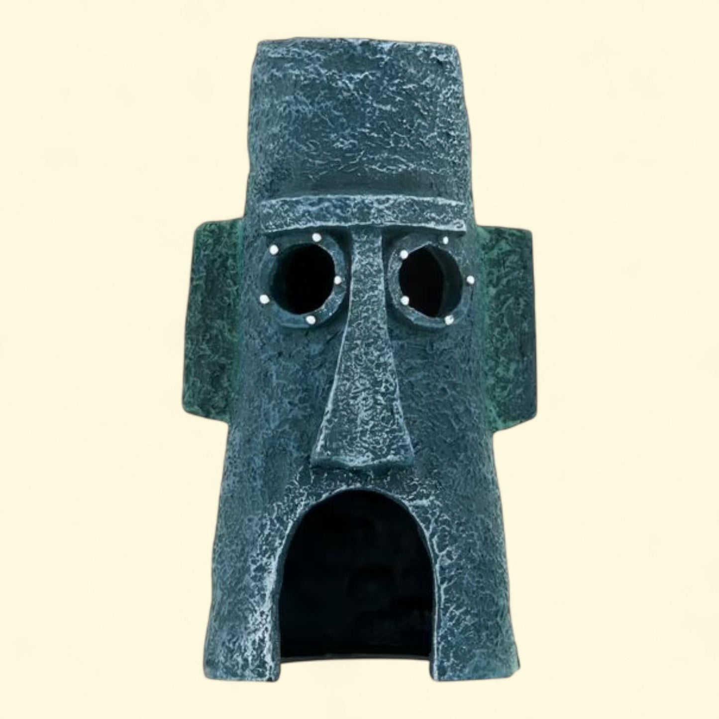 Penn-Plax SpongeBob Squarepant Resin Aquarium Decor, Squidward Tentacles Island Home, 6" Tall